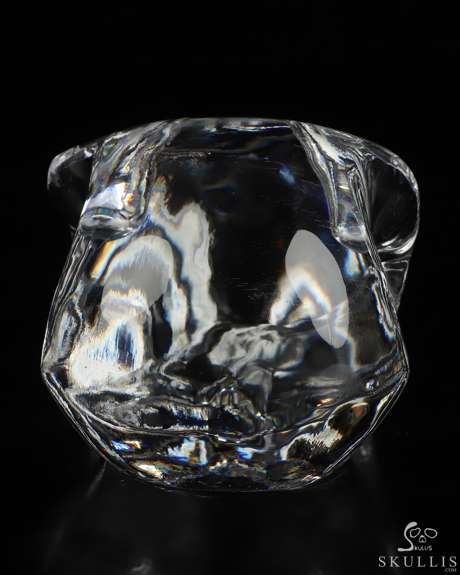 4.7" K9 Crystal Hand Carved Crystal Skull, Realistic, Crystal Healing 4.7" K9 Crystal Hand Carved Crystal Skull, Realistic, Crystal Healing