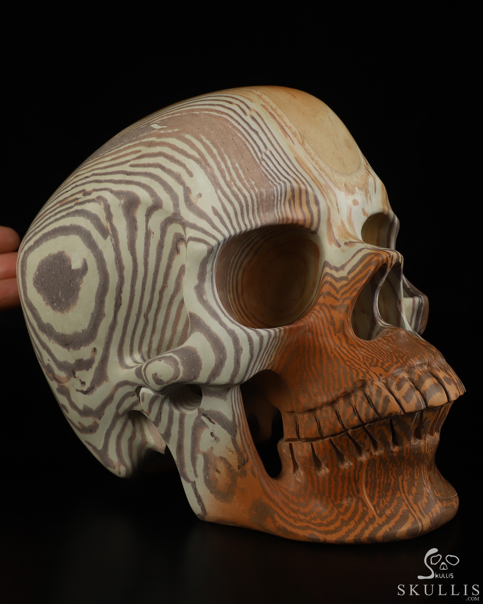 Lifesized 8.0" Australian Print Stone Hand Carved Crystal Skull, Super Realistic, Crystal Healing Lifesized 8.0" Australian Print Stone Hand Carved Crystal Skull, Super Realistic, Crystal Healing