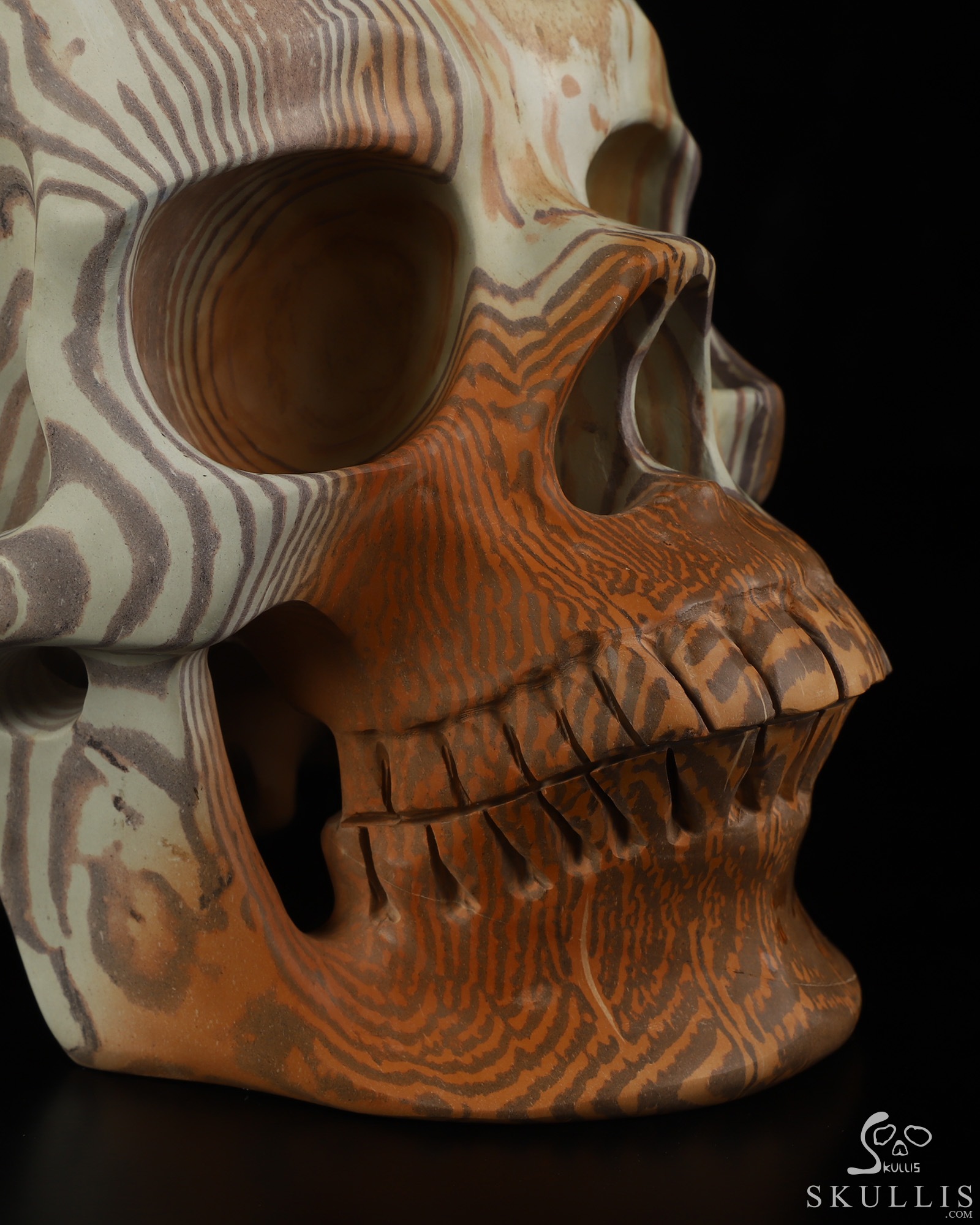 Lifesized 8.0" Australian Print Stone Hand Carved Crystal Skull, Super Realistic, Crystal Healing Lifesized 8.0" Australian Print Stone Hand Carved Crystal Skull, Super Realistic, Crystal Healing