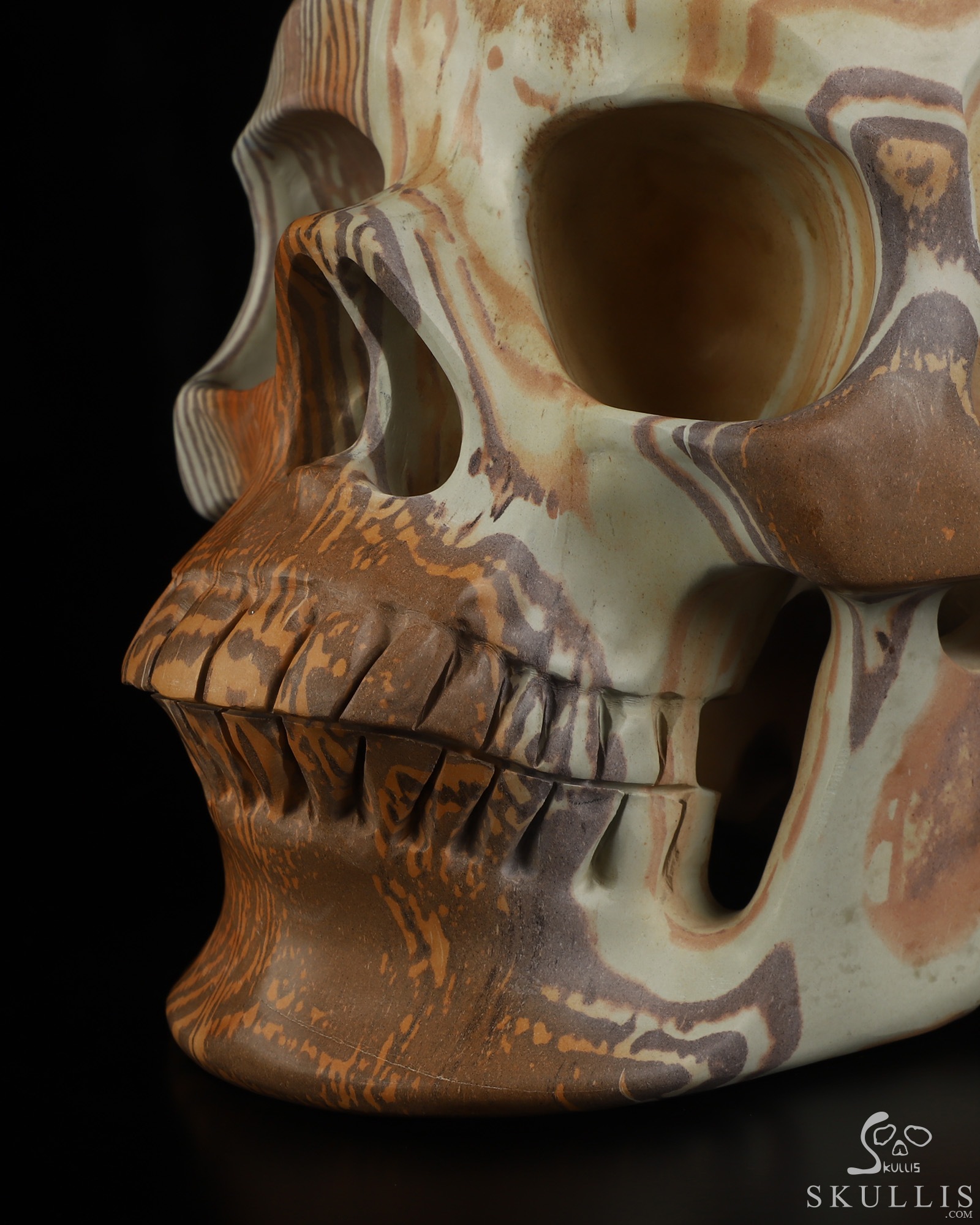 Lifesized 8.0" Australian Print Stone Hand Carved Crystal Skull, Super Realistic, Crystal Healing Lifesized 8.0" Australian Print Stone Hand Carved Crystal Skull, Super Realistic, Crystal Healing