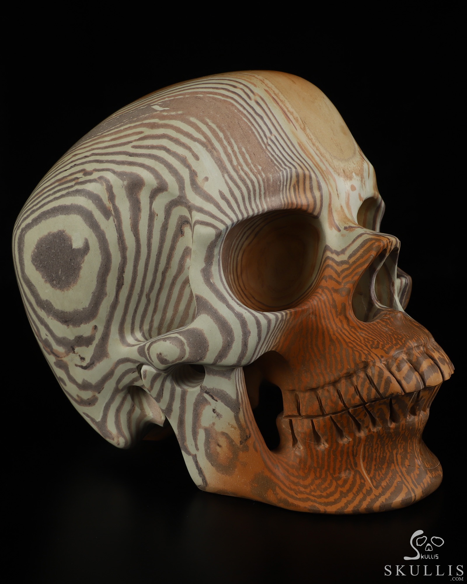 Lifesized 8.0" Australian Print Stone Hand Carved Crystal Skull, Super Realistic, Crystal Healing Lifesized 8.0" Australian Print Stone Hand Carved Crystal Skull, Super Realistic, Crystal Healing