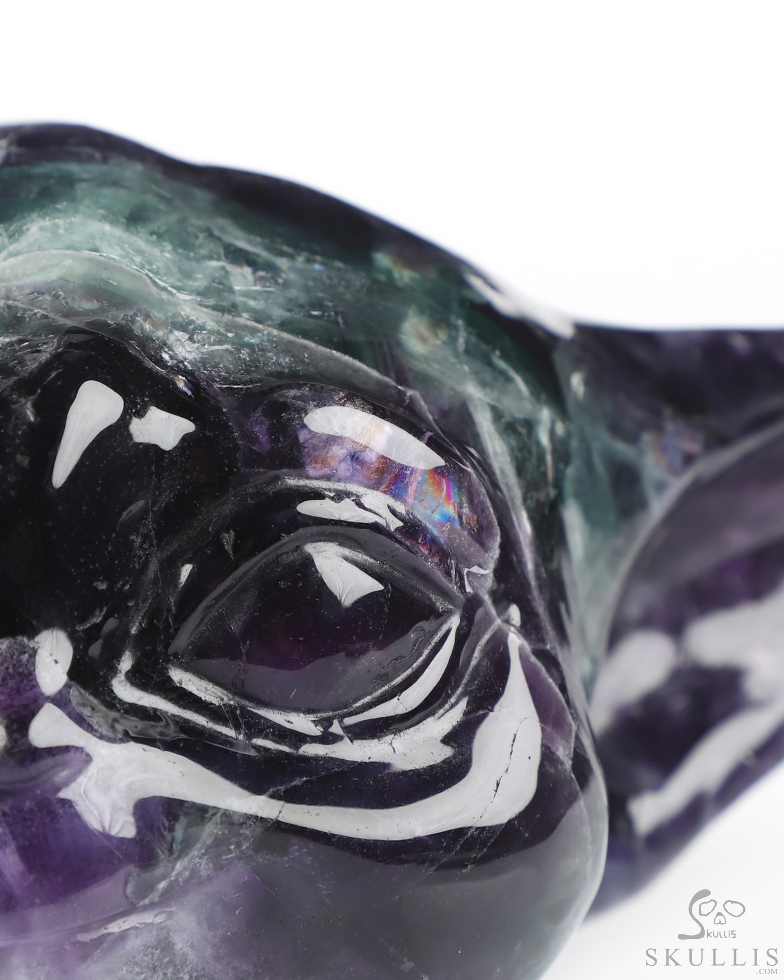 6.9" Fluorite Hand Carved Crystal Yoda Fine Art Sculpture, Crystal Healing 6.9" Fluorite Hand Carved Crystal Yoda Fine Art Sculpture, Crystal Healing