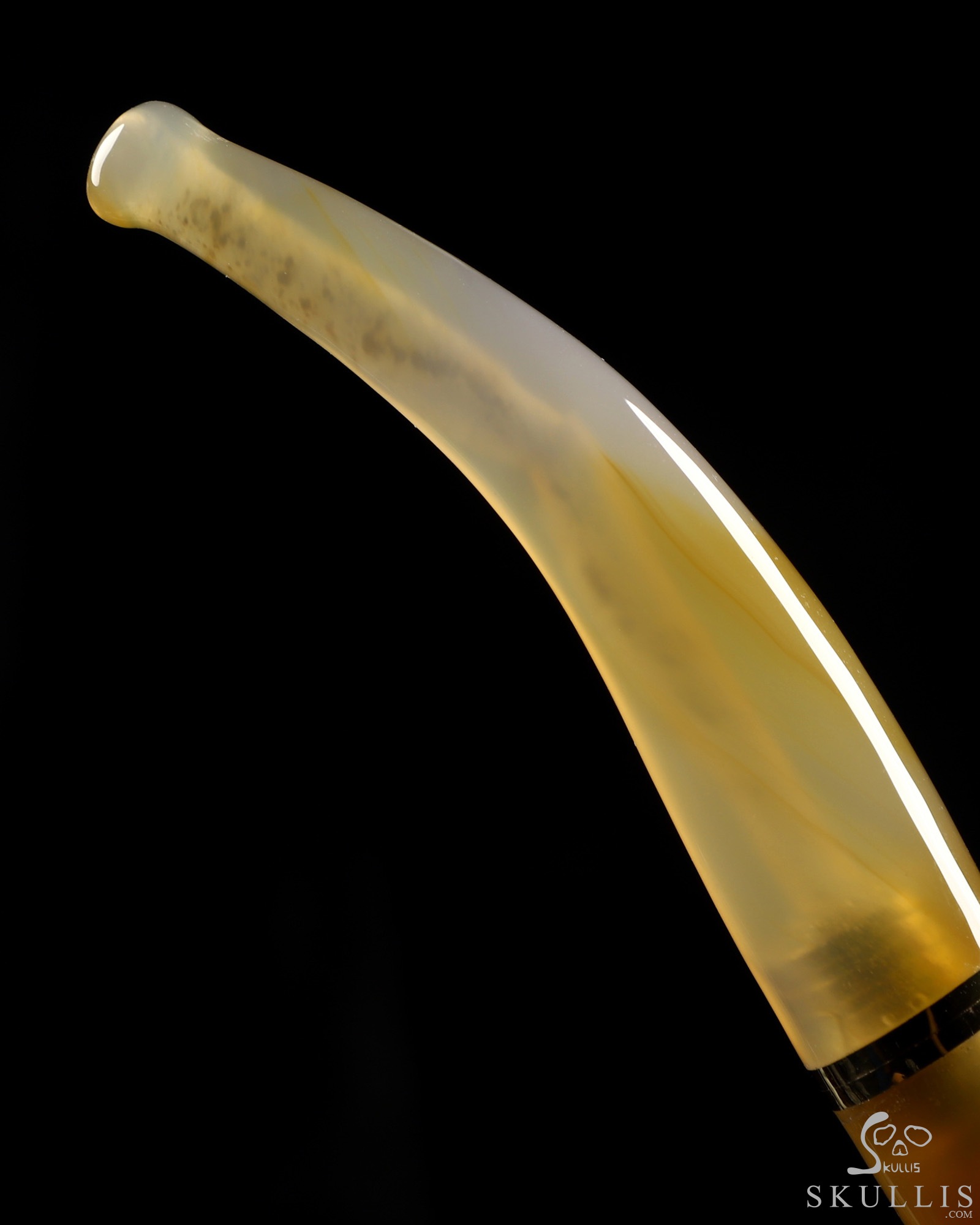 5.7" Premium Brazilian Agate Hand Carved Crystal Skull Pipe, Crystal Healing 5.7" Premium Brazilian Agate Hand Carved Crystal Skull Pipe, Crystal Healing