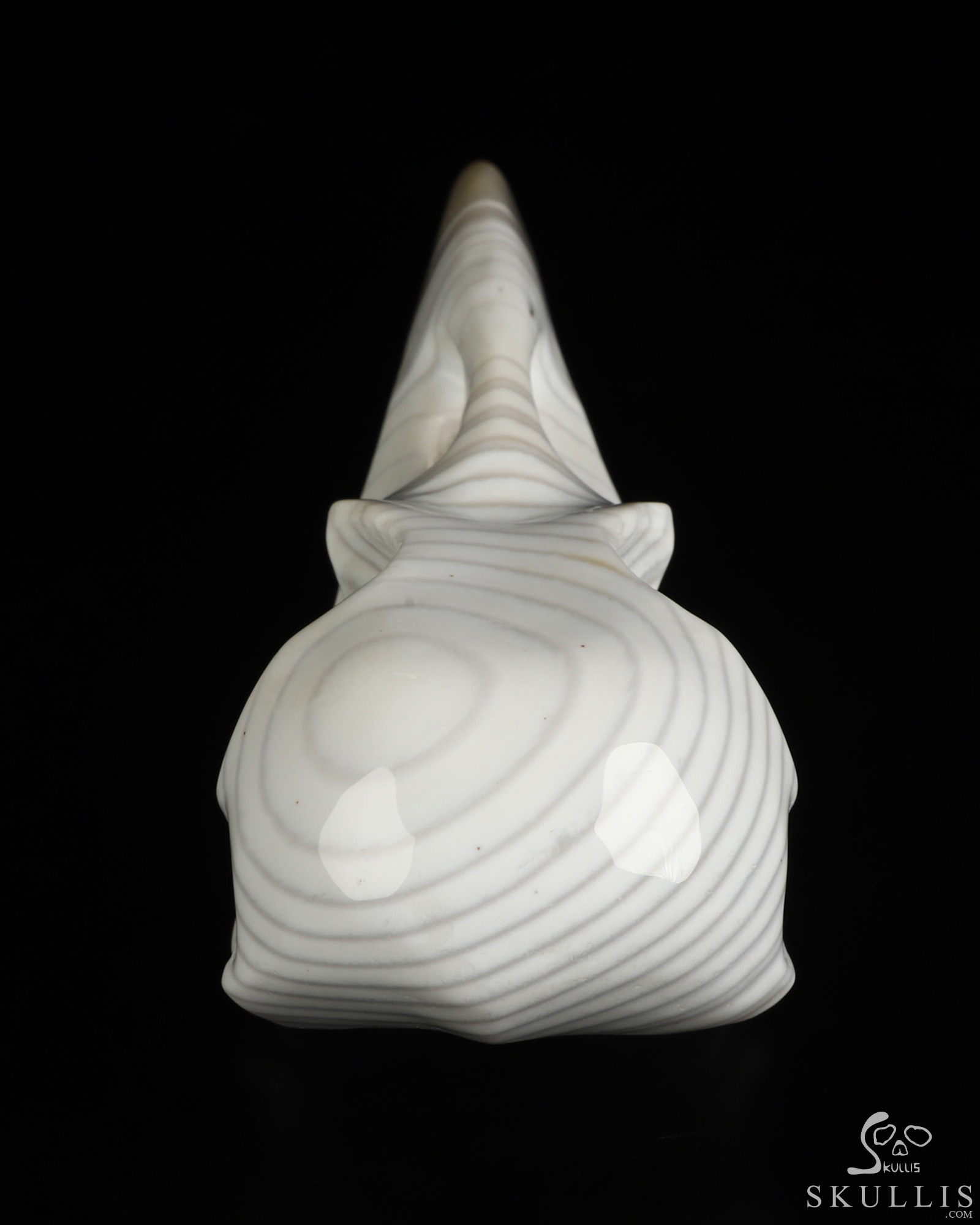 5.1" Banded Agate Hand Carved Raven Crystal Skull Sculpture, Crystal Healing 5.1" Banded Agate Hand Carved Raven Crystal Skull Sculpture, Crystal Healing