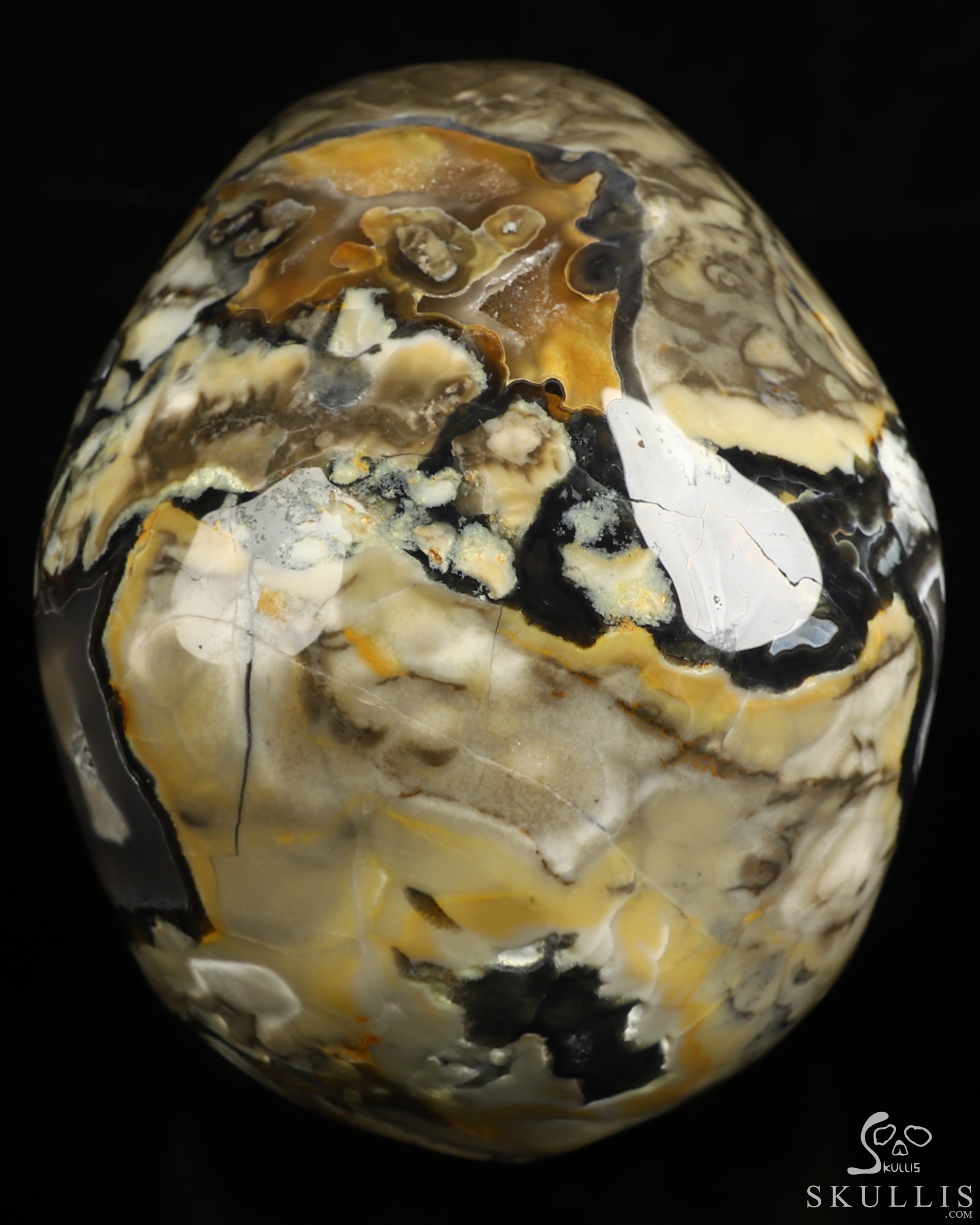 Lifesized 6.8" Volcano Agate Hand Carved Crystal Skull, Super Realistic, Crystal Healing Lifesized 6.8" Volcano Agate Hand Carved Crystal Skull, Super Realistic, Crystal Healing