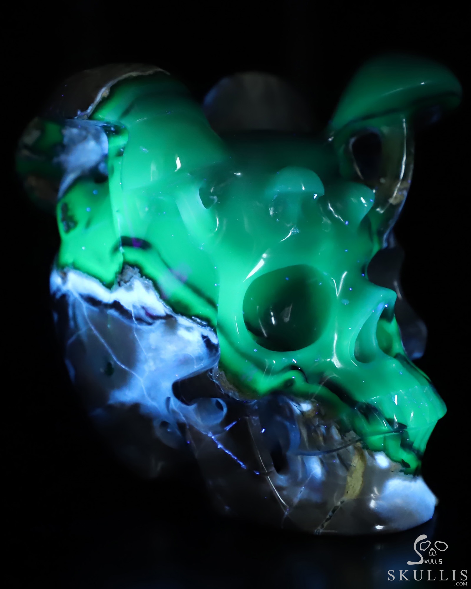 5.1" Volcano Agate Hand Carved Mushroom Crystal Skull Sculpture, Crystal Healing 5.1" Volcano Agate Hand Carved Mushroom Crystal Skull Sculpture, Crystal Healing