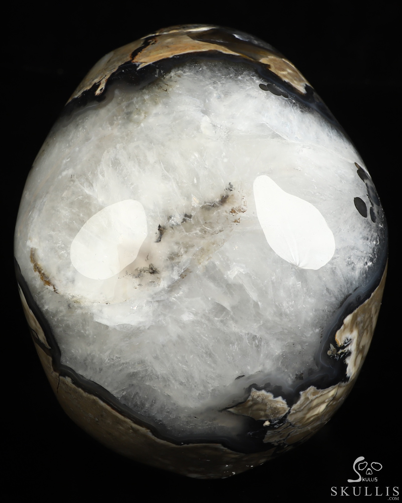 Lifesized 6.8" Volcano Agate Hand Carved Crystal Skull, Super Realistic, Crystal Healing Lifesized 6.8" Volcano Agate Hand Carved Crystal Skull, Super Realistic, Crystal Healing