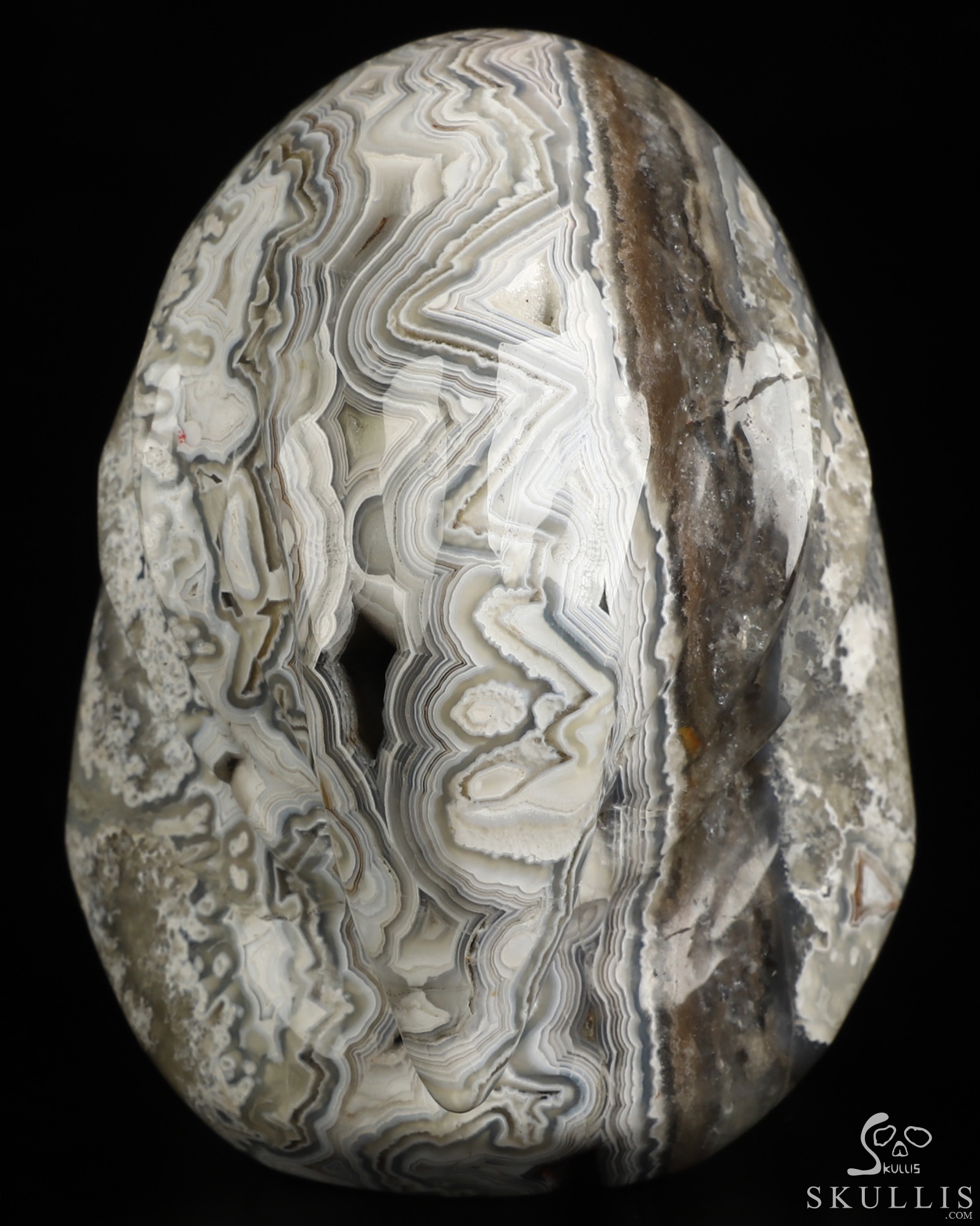 Gemstone 3.5" Red Crazy Lace Agate Hand Carved Death Crystal Skull Sculpture, Crystal Healing Gemstone 3.5" Red Crazy Lace Agate Hand Carved Death Crystal Skull Sculpture, Crystal Healing