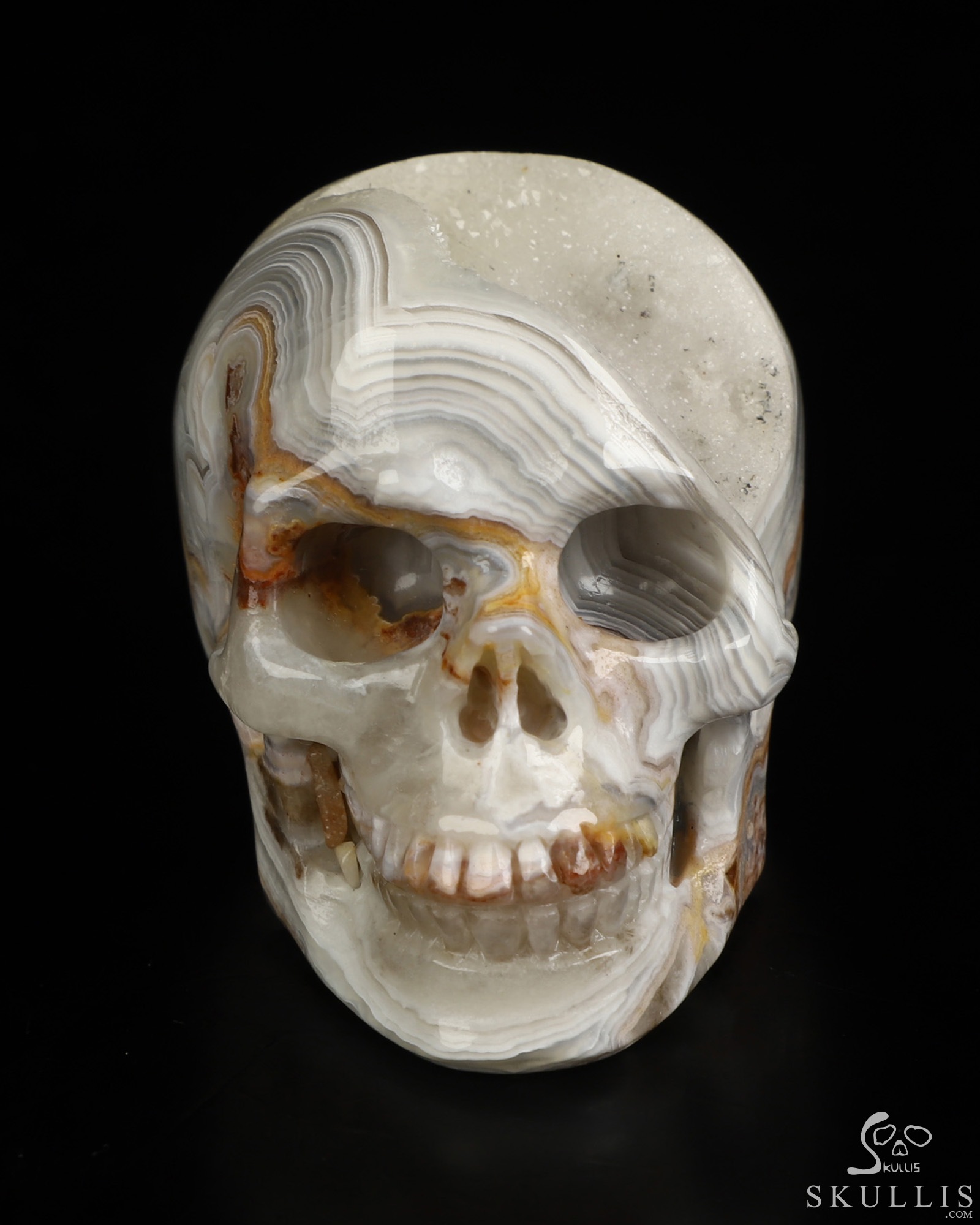 Gemstone 2.1" Red Crazy Lace Agate Hand Carved Crystal Skull, Realistic, Crystal Healing Gemstone 2.1" Red Crazy Lace Agate Hand Carved Crystal Skull, Realistic, Crystal Healing