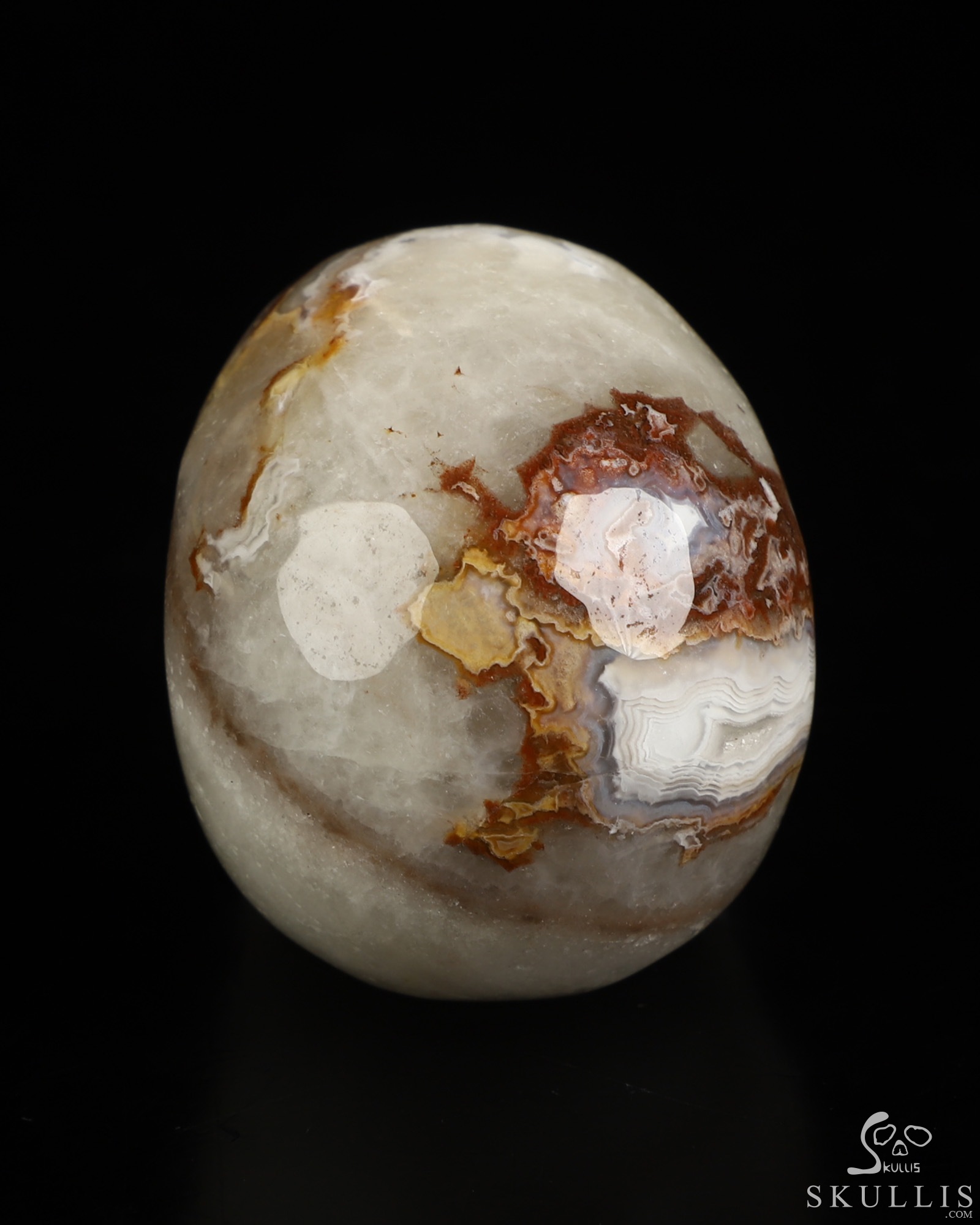 2.1" Red Crazy Lace Agate Hand Carved Crystal Skull, Realistic, Crystal Healing 2.1" Red Crazy Lace Agate Hand Carved Crystal Skull, Realistic, Crystal Healing