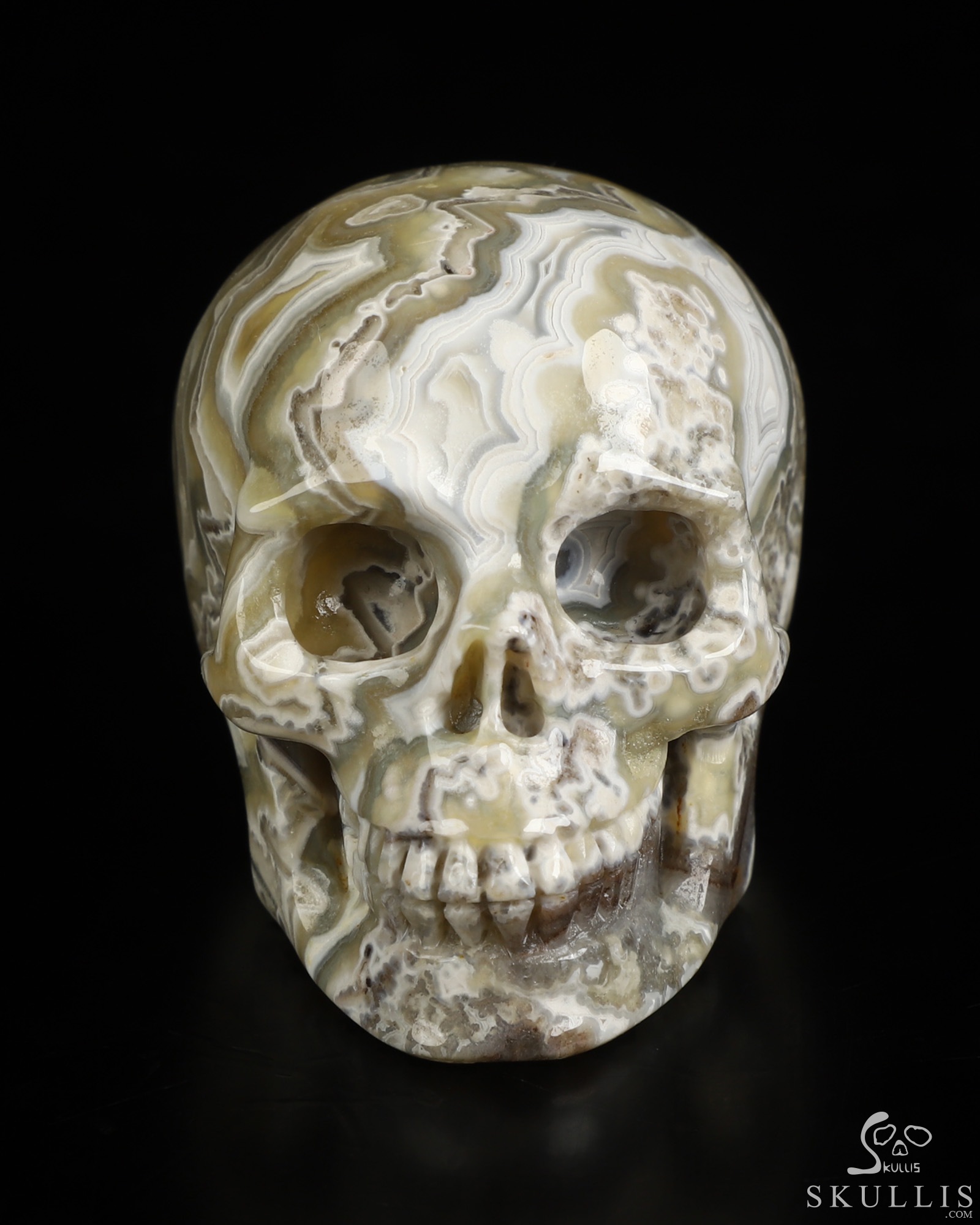 Gemstone 2.1" Red Crazy Lace Agate Hand Carved Crystal Skull, Realistic, Crystal Healing Gemstone 2.1" Red Crazy Lace Agate Hand Carved Crystal Skull, Realistic, Crystal Healing
