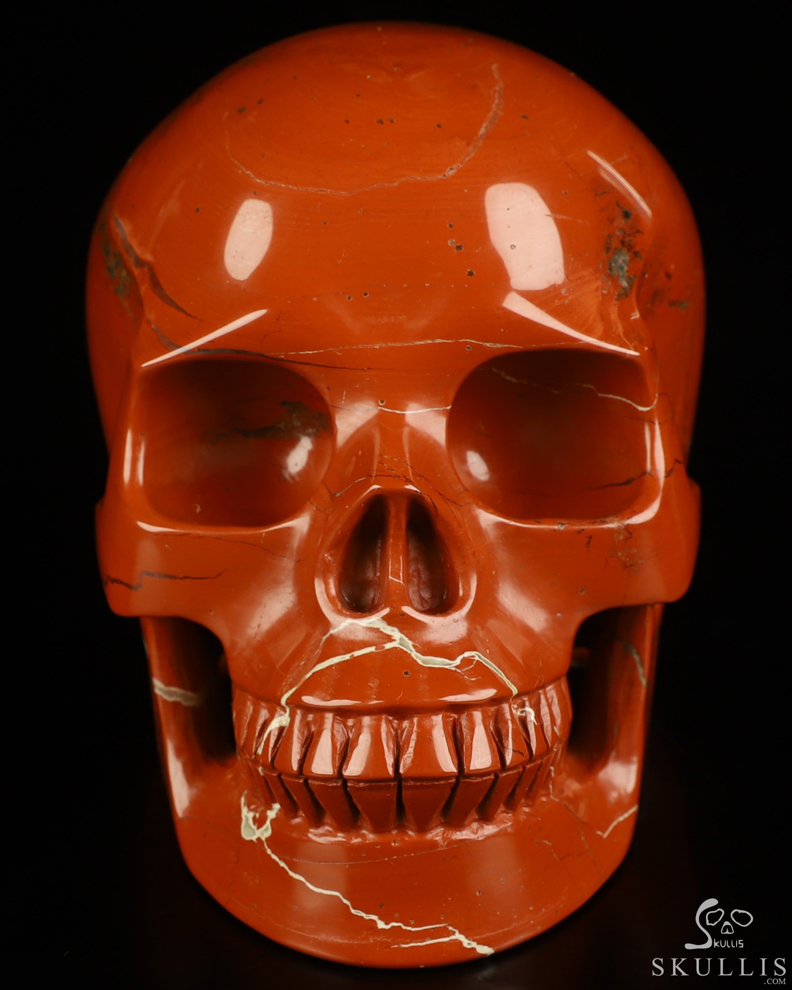 5.0" Red Jasper Hand Carved Crystal Skull, Realistic, Crystal Healing 5.0" Red Jasper Hand Carved Crystal Skull, Realistic, Crystal Healing