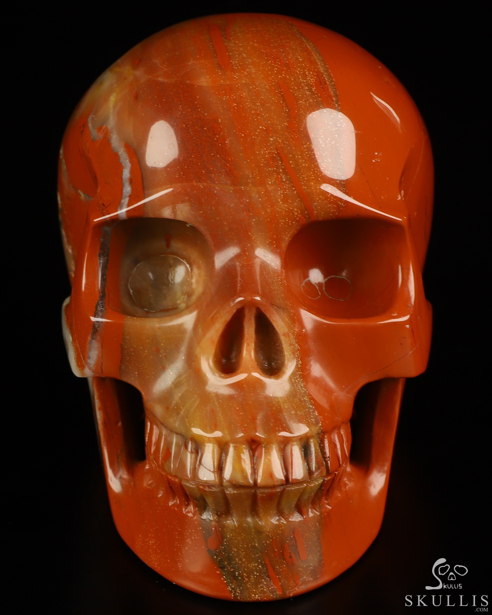 5.0" Red Jasper Hand Carved Crystal Skull, Realistic, Crystal Healing 5.0" Red Jasper Hand Carved Crystal Skull, Realistic, Crystal Healing