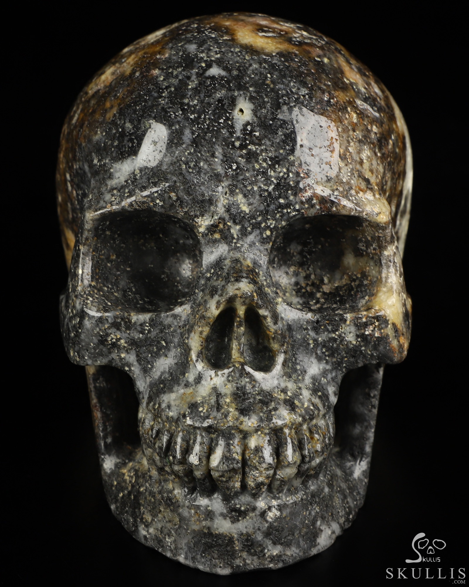 5.0" Sphalerite Hand Carved Crystal Skull, Realistic, Crystal Healing 5.0" Sphalerite Hand Carved Crystal Skull, Realistic, Crystal Healing