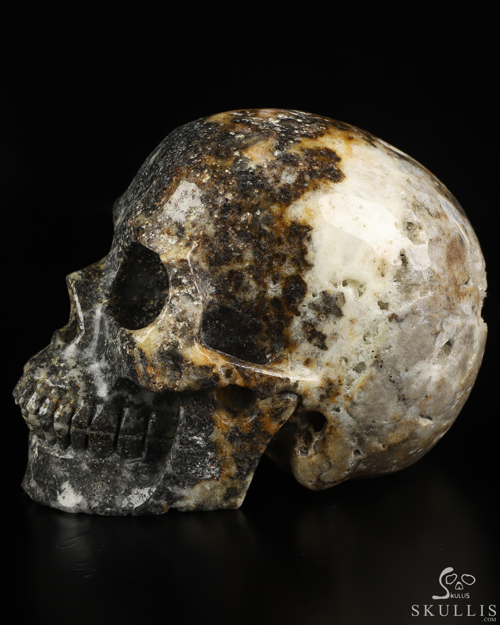 5.0" Sphalerite Hand Carved Crystal Skull, Realistic, Crystal Healing 5.0" Sphalerite Hand Carved Crystal Skull, Realistic, Crystal Healing