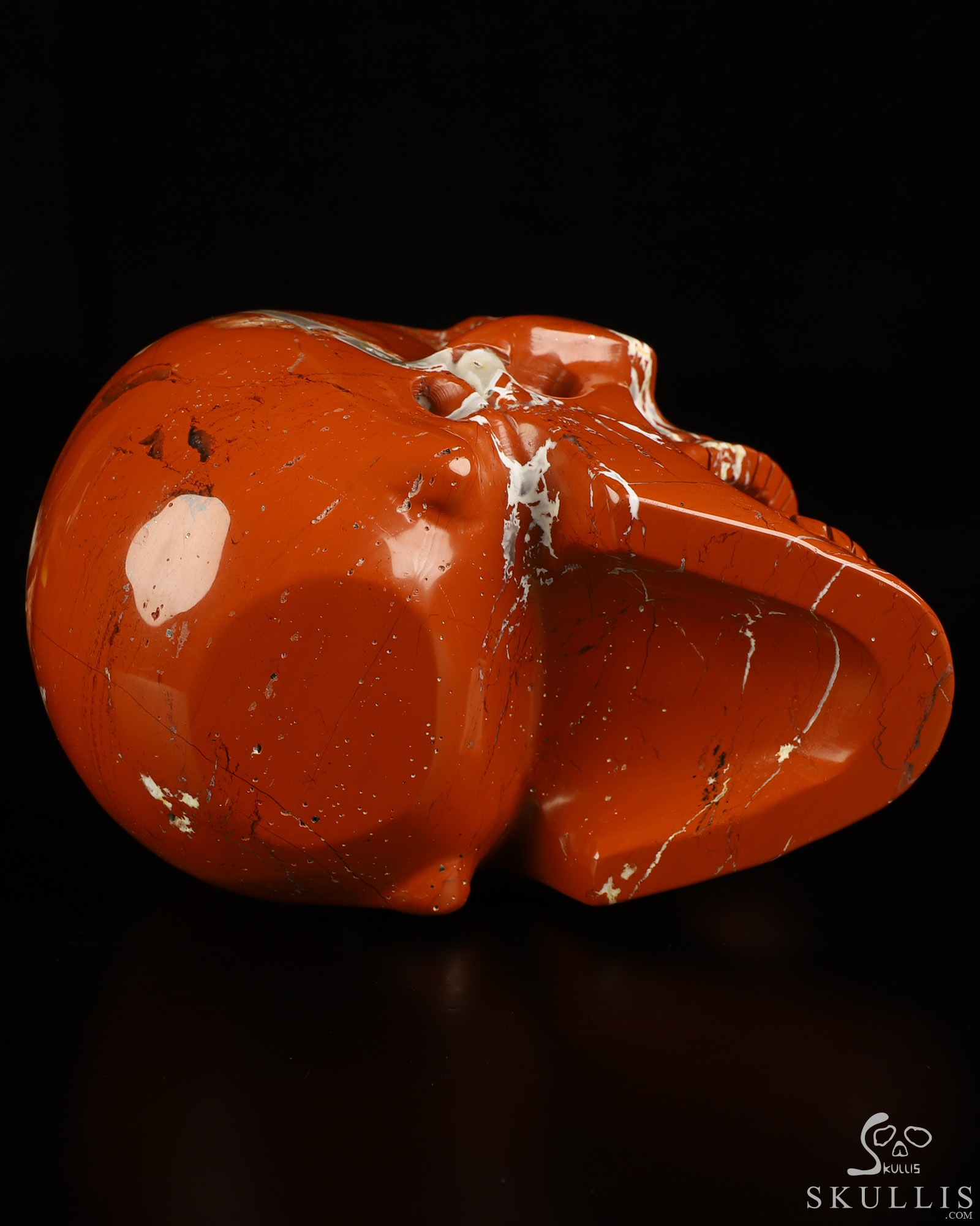 5.2" Red Jasper Hand Carved Laughing Crystal Skull Sculpture, Crystal Healing 5.2" Red Jasper Hand Carved Laughing Crystal Skull Sculpture, Crystal Healing