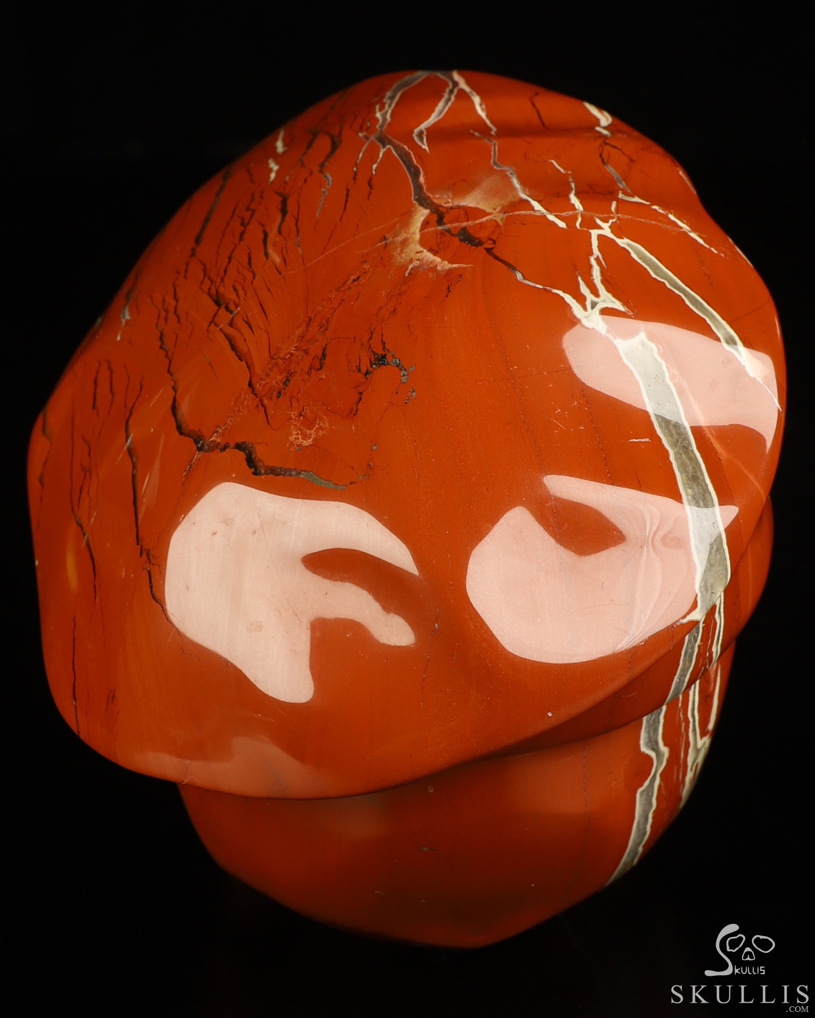 5.5" Red Jasper Hand Carved Beret Crystal Skull Sculpture, Crystal Healing 5.5" Red Jasper Hand Carved Beret Crystal Skull Sculpture, Crystal Healing