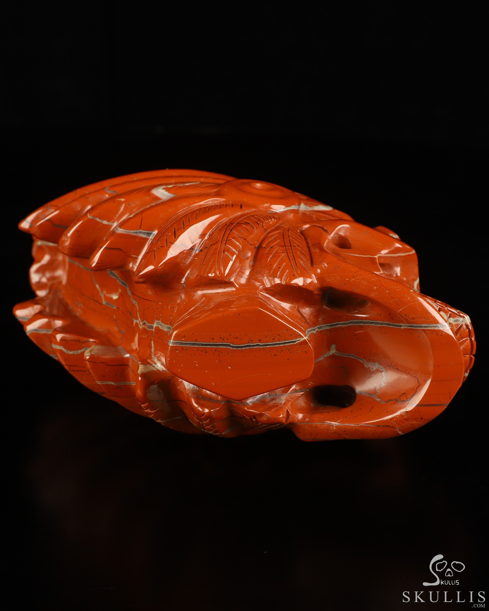 5.9" Red Jasper Hand Carved Indian Crystal Skull Sculpture, Crystal Healing 5.9" Red Jasper Hand Carved Indian Crystal Skull Sculpture, Crystal Healing