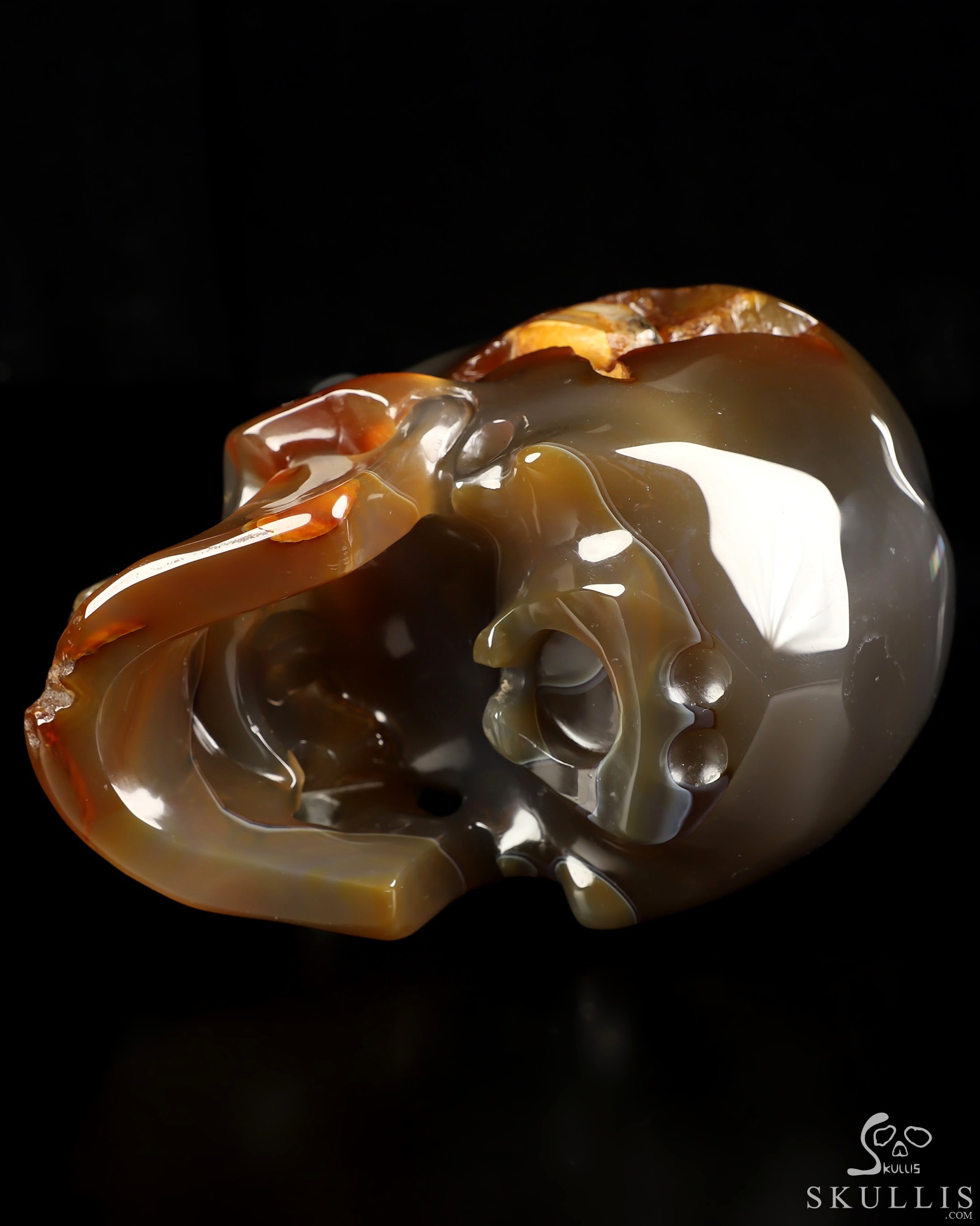 Lifesized 6.0" Premium Brazilian Agate Hand Carved Crystal Skull, Super Realistic, Crystal Healing Lifesized 6.0" Premium Brazilian Agate Hand Carved Crystal Skull, Super Realistic, Crystal Healing