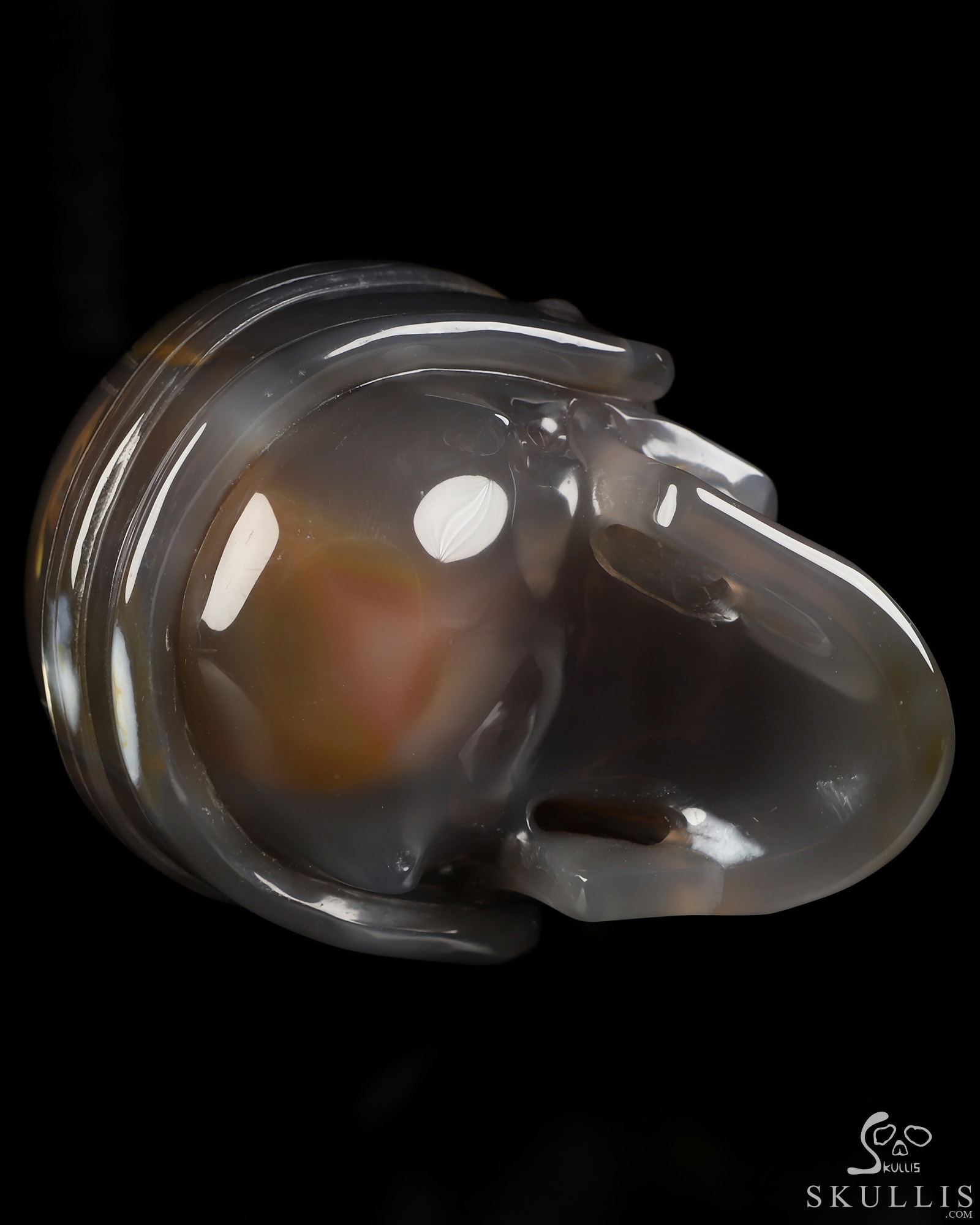 5.1" Premium Brazilian Agate Hand Carved Crystal Skull Fine Art Sculpture, Crystal Healing 5.1" Premium Brazilian Agate Hand Carved Crystal Skull Fine Art Sculpture, Crystal Healing