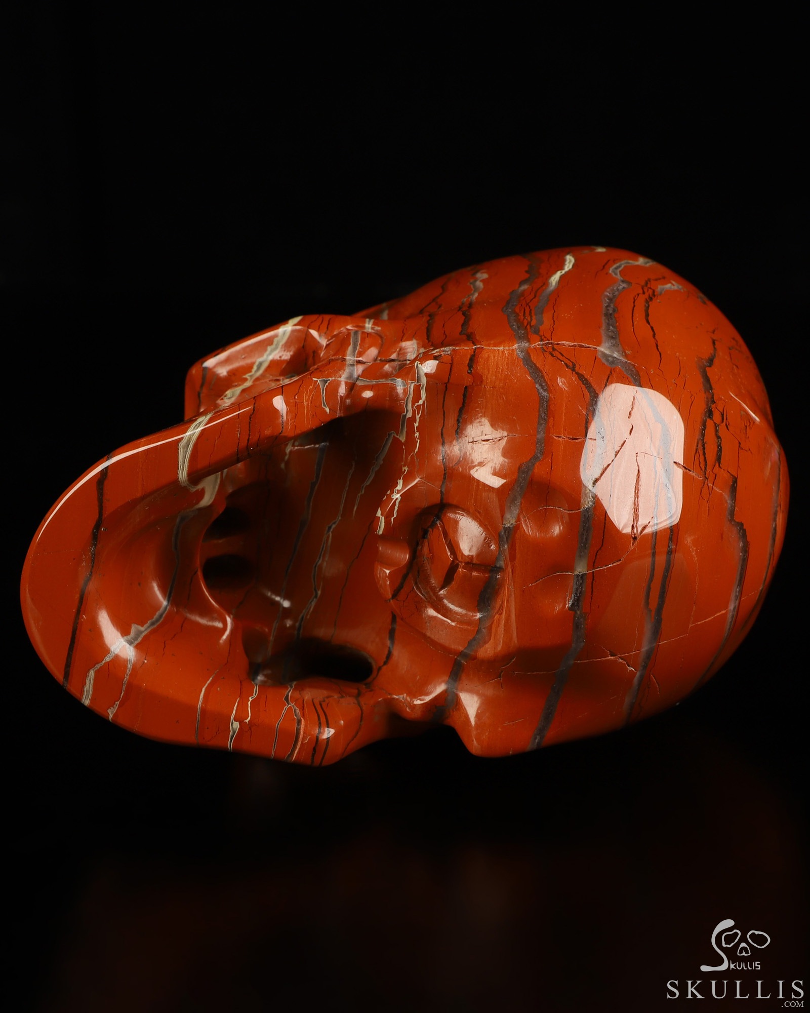 5.1" Red Jasper Hand Carved Crystal Skull, Super Realistic, Crystal Healing 5.1" Red Jasper Hand Carved Crystal Skull, Super Realistic, Crystal Healing
