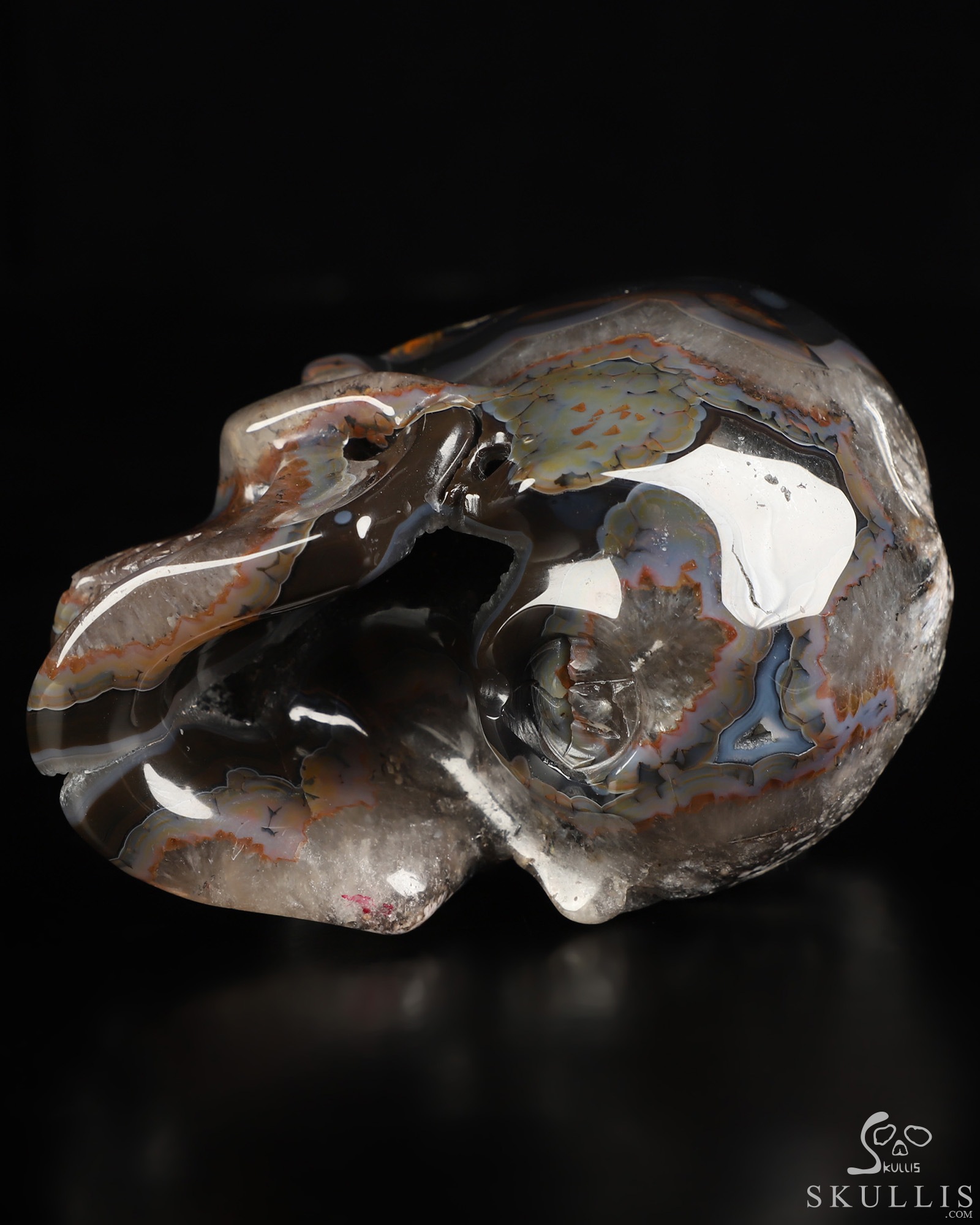 4.4" Premium Brazilian Agate Geode Hand Carved Crystal Skull, Super Realistic, Crystal Healing 4.4" Premium Brazilian Agate Geode Hand Carved Crystal Skull, Super Realistic, Crystal Healing