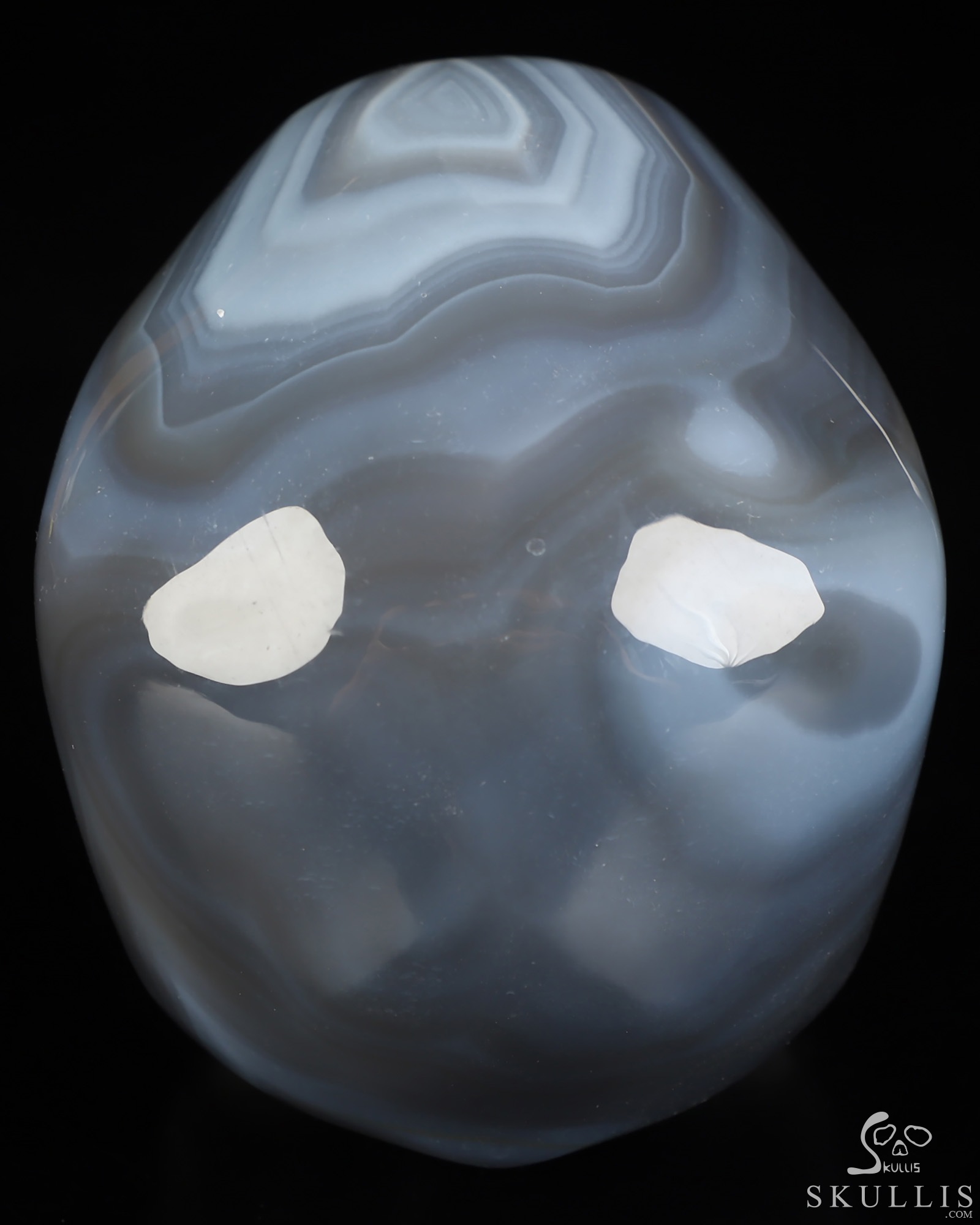 4.5" Premium Brazilian Agate Hand Carved Crystal Skull, Super Realistic, Crystal Healing 4.5" Premium Brazilian Agate Hand Carved Crystal Skull, Super Realistic, Crystal Healing