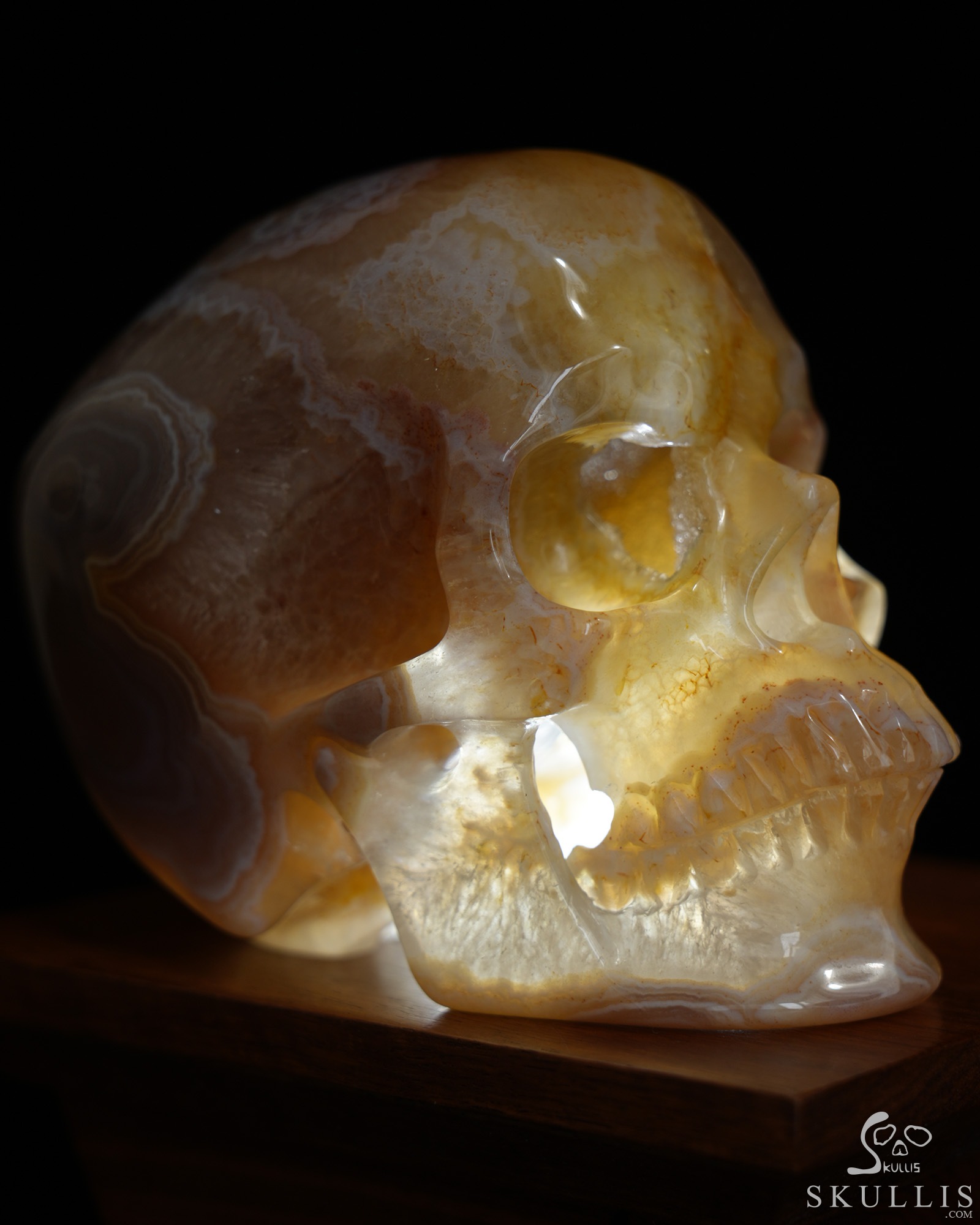 5.0" Premium Brazilian Agate Geode Hand Carved Crystal Skull, Super Realistic, Crystal Healing 5.0" Premium Brazilian Agate Geode Hand Carved Crystal Skull, Super Realistic, Crystal Healing
