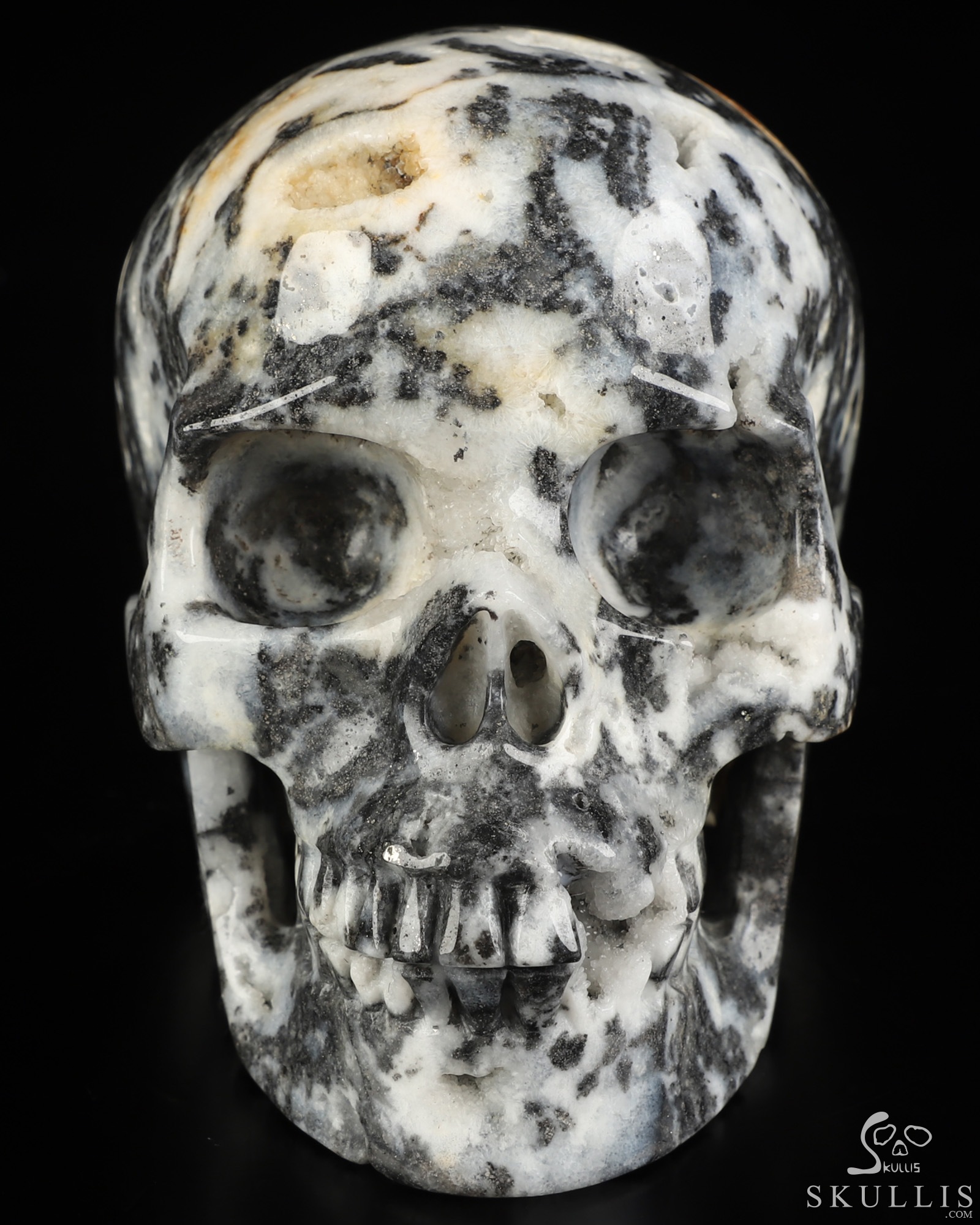 5.0" Sphalerite Hand Carved Crystal Skull, Realistic, Crystal Healing 5.0" Sphalerite Hand Carved Crystal Skull, Realistic, Crystal Healing