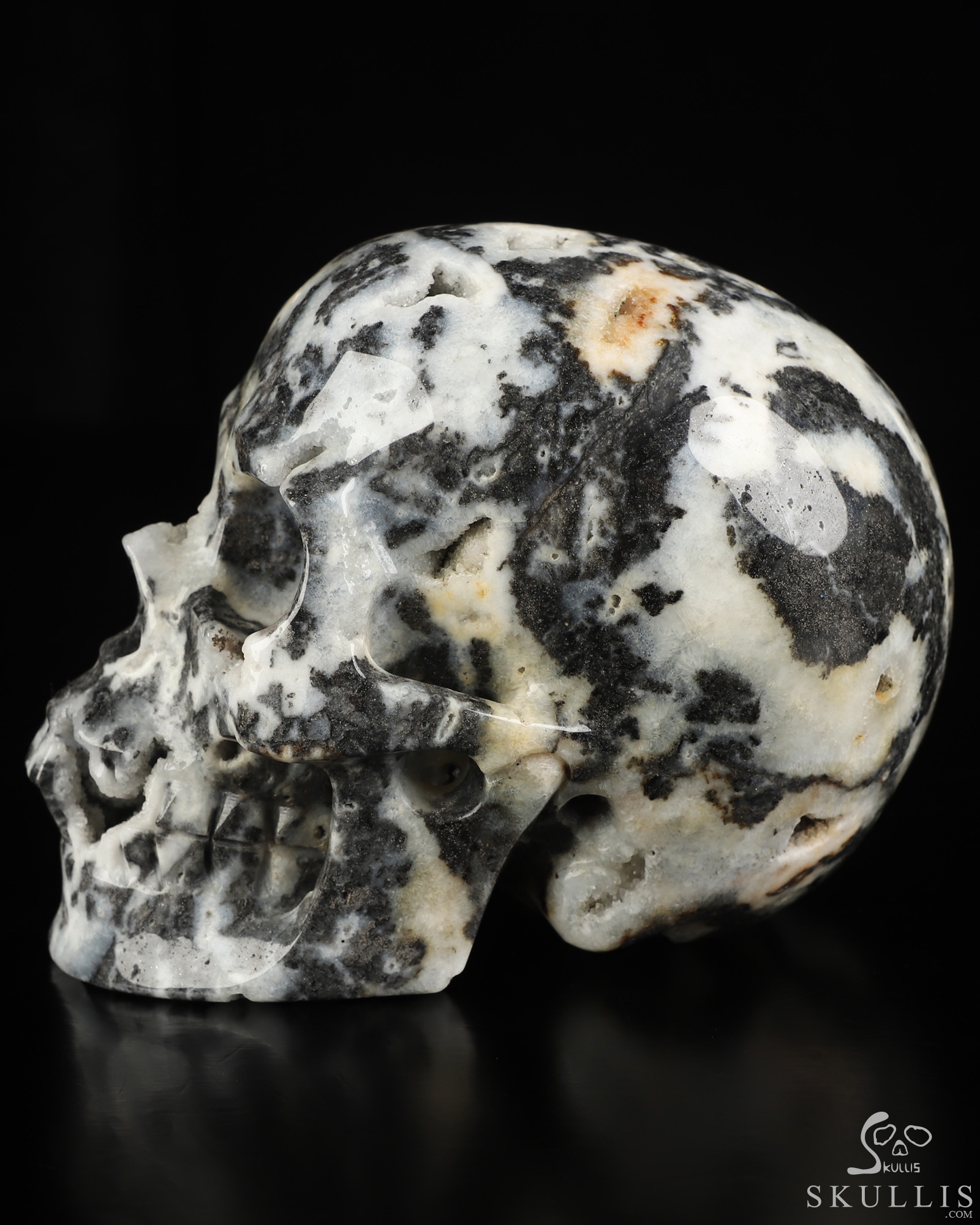 5.0" Sphalerite Hand Carved Crystal Skull, Realistic, Crystal Healing 5.0" Sphalerite Hand Carved Crystal Skull, Realistic, Crystal Healing
