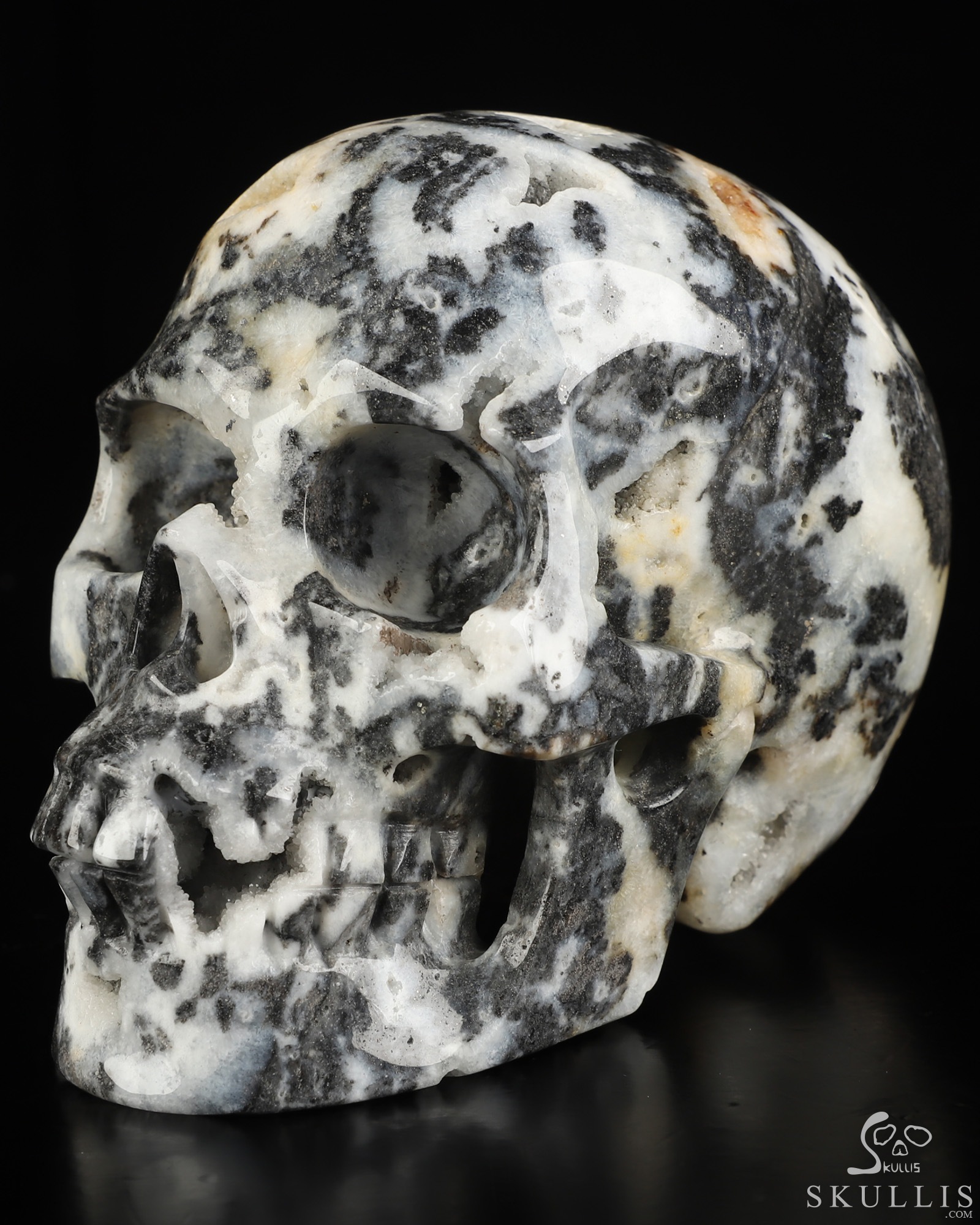 5.0" Sphalerite Hand Carved Crystal Skull, Realistic, Crystal Healing 5.0" Sphalerite Hand Carved Crystal Skull, Realistic, Crystal Healing