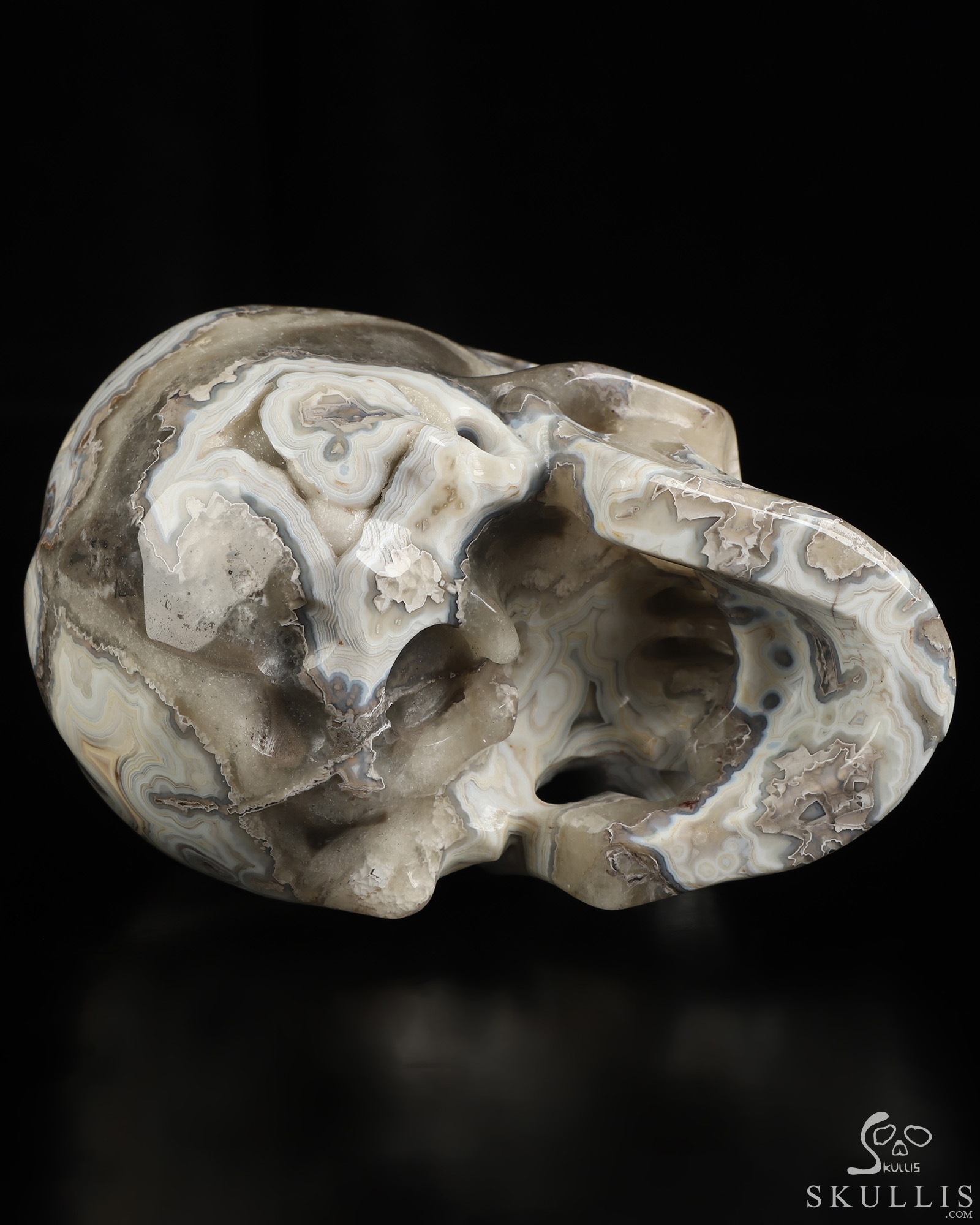 5.0" Red Crazy Lace Agate Hand Carved Crystal Skull, Super Realistic, Crystal Healing 5.0" Red Crazy Lace Agate Hand Carved Crystal Skull, Super Realistic, Crystal Healing