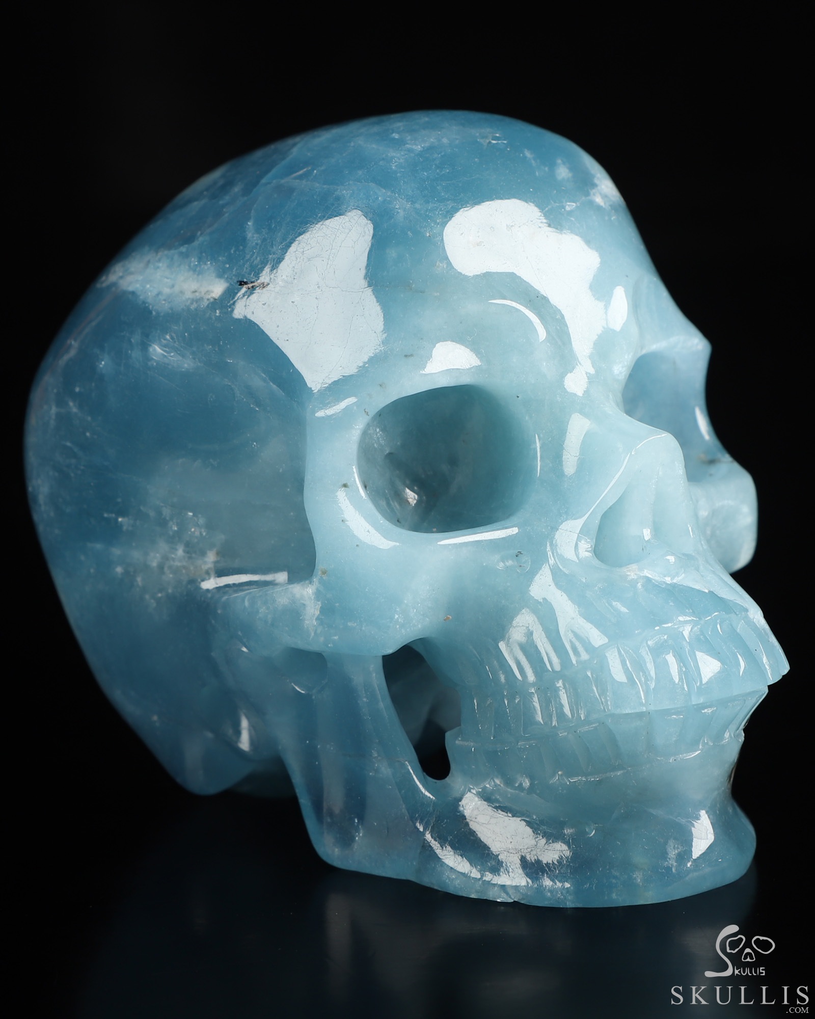Oct 27, 2026 ACSAD (A Crystal Skull a Day) - The Shape of Silence - Gemstone 3.7" Aquamarine Hand Carved Crystal Skull, Super Realistic, Crystal Healing Oct 27, 2026 ACSAD (A Crystal Skull a Day) - The Shape of Silence - Gemstone 3.7" Aquamarine Hand Carved Crystal Skull, Super Realistic, Crystal Healing