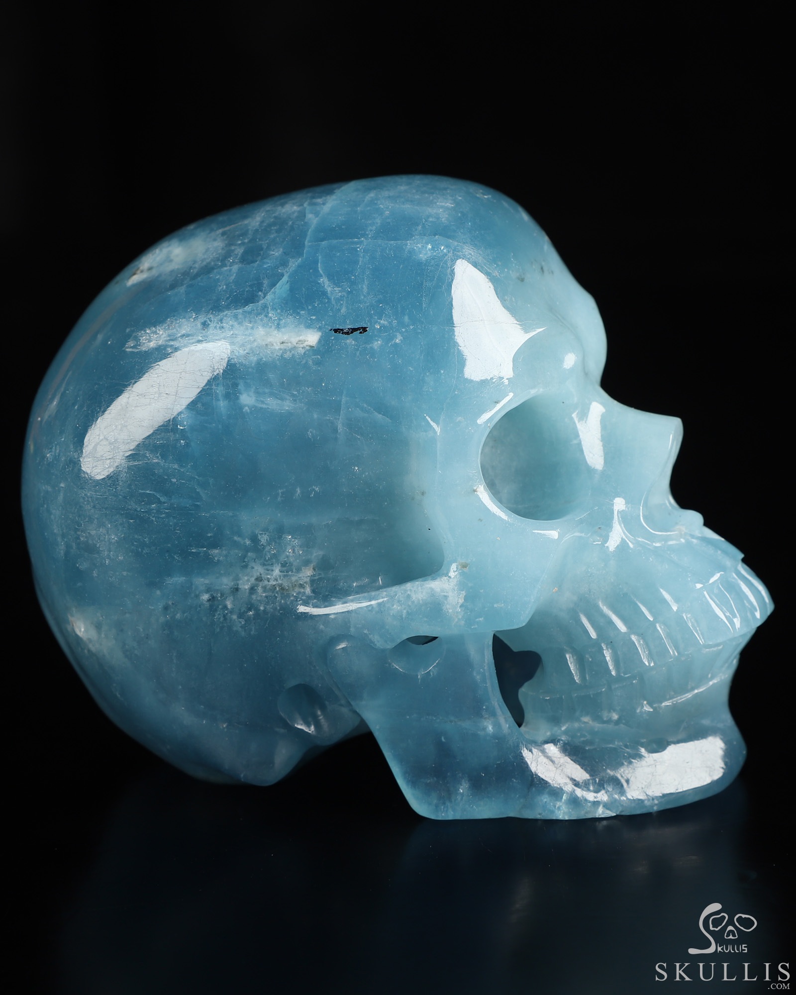 Oct 27, 2026 ACSAD (A Crystal Skull a Day) - The Shape of Silence - Gemstone 3.7" Aquamarine Hand Carved Crystal Skull, Super Realistic, Crystal Healing Oct 27, 2026 ACSAD (A Crystal Skull a Day) - The Shape of Silence - Gemstone 3.7" Aquamarine Hand Carved Crystal Skull, Super Realistic, Crystal Healing