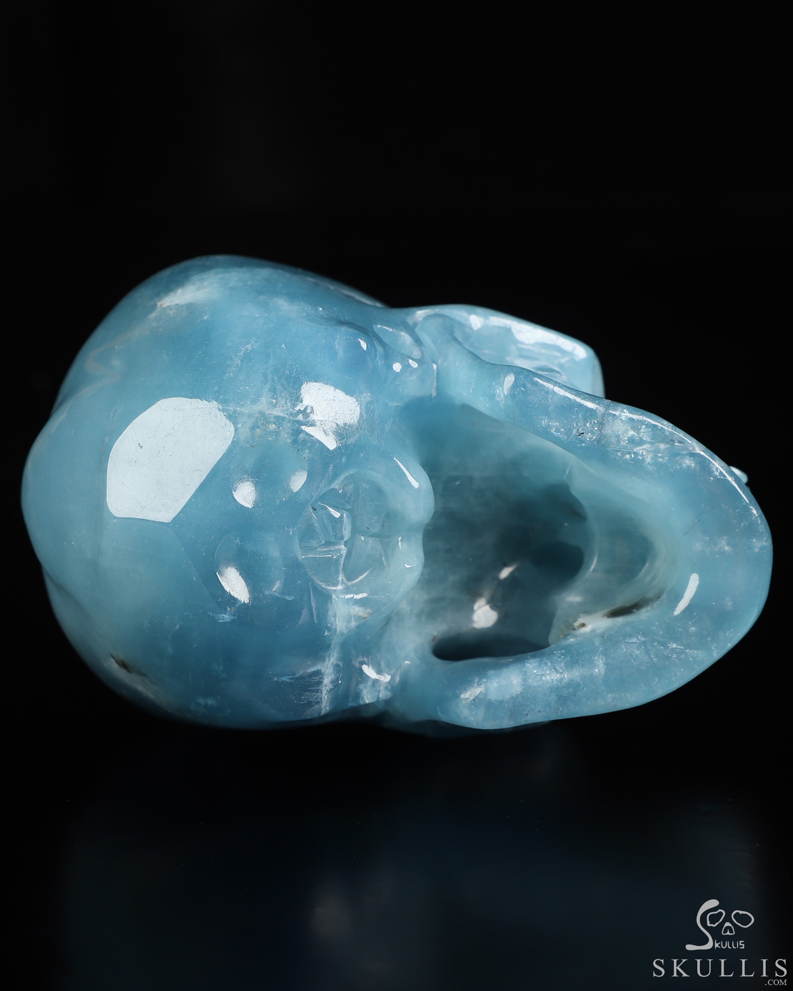 Oct 27, 2026 ACSAD (A Crystal Skull a Day) - The Shape of Silence - Gemstone 3.7" Aquamarine Hand Carved Crystal Skull, Super Realistic, Crystal Healing Oct 27, 2026 ACSAD (A Crystal Skull a Day) - The Shape of Silence - Gemstone 3.7" Aquamarine Hand Carved Crystal Skull, Super Realistic, Crystal Healing