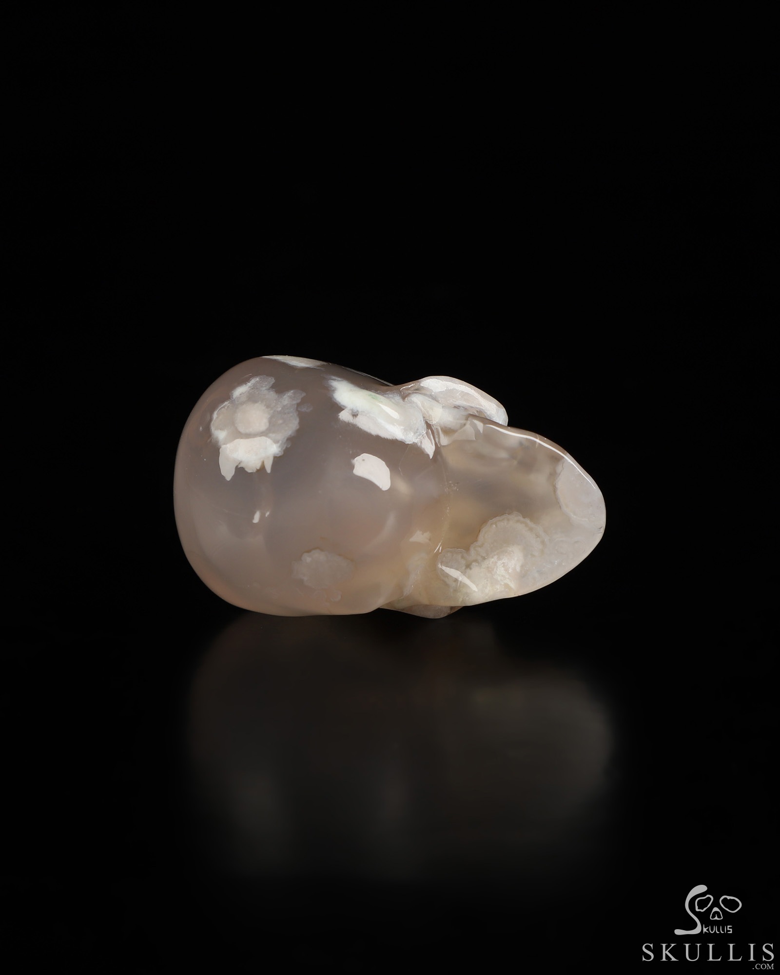 1.4" Sakura Agate Hand Carved Crystal Skull, Super Realistic, Crystal Healing 1.4" Sakura Agate Hand Carved Crystal Skull, Super Realistic, Crystal Healing
