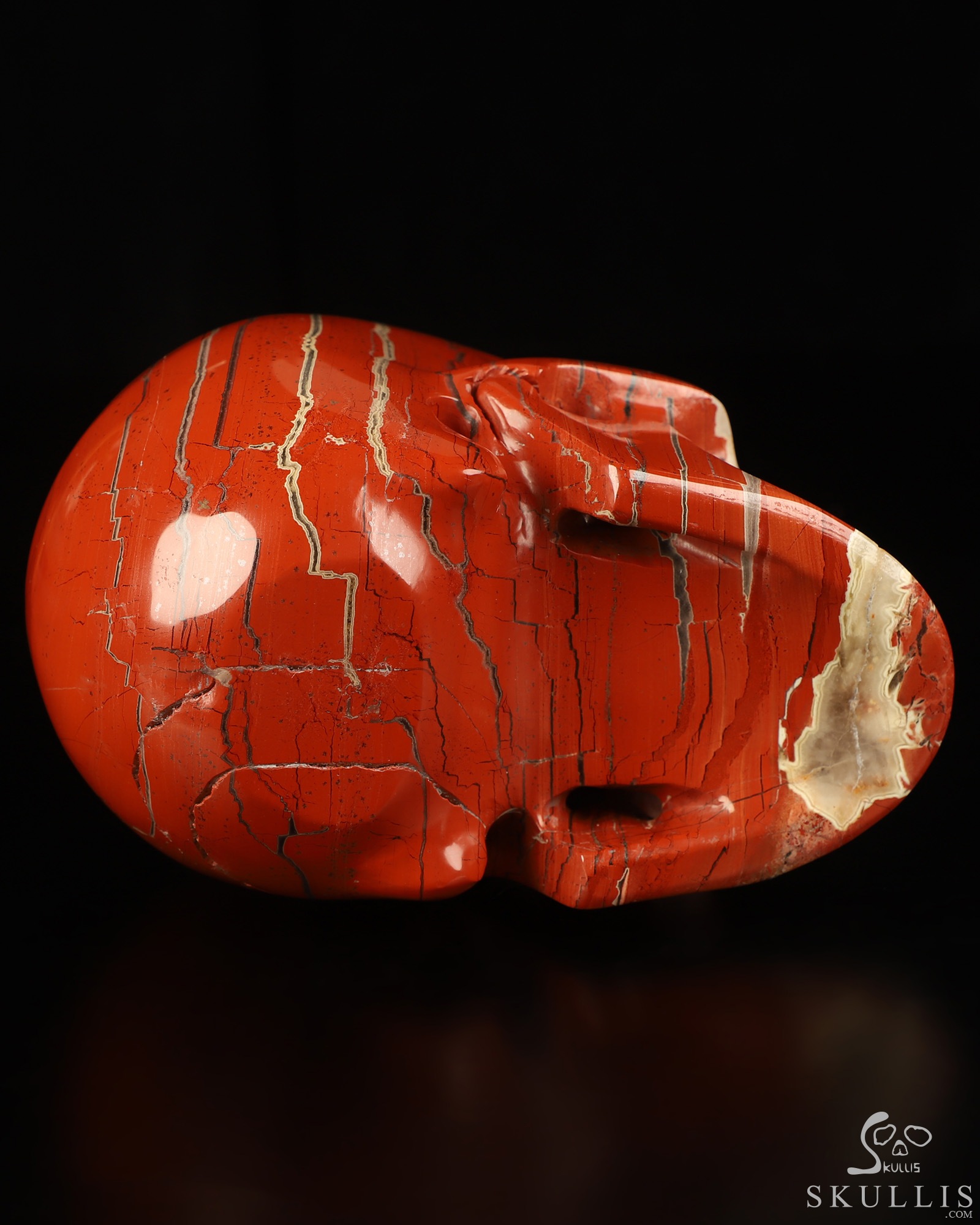 5.0" Red Jasper Hand Carved Crystal Skull, Realistic, Crystal Healing 5.0" Red Jasper Hand Carved Crystal Skull, Realistic, Crystal Healing