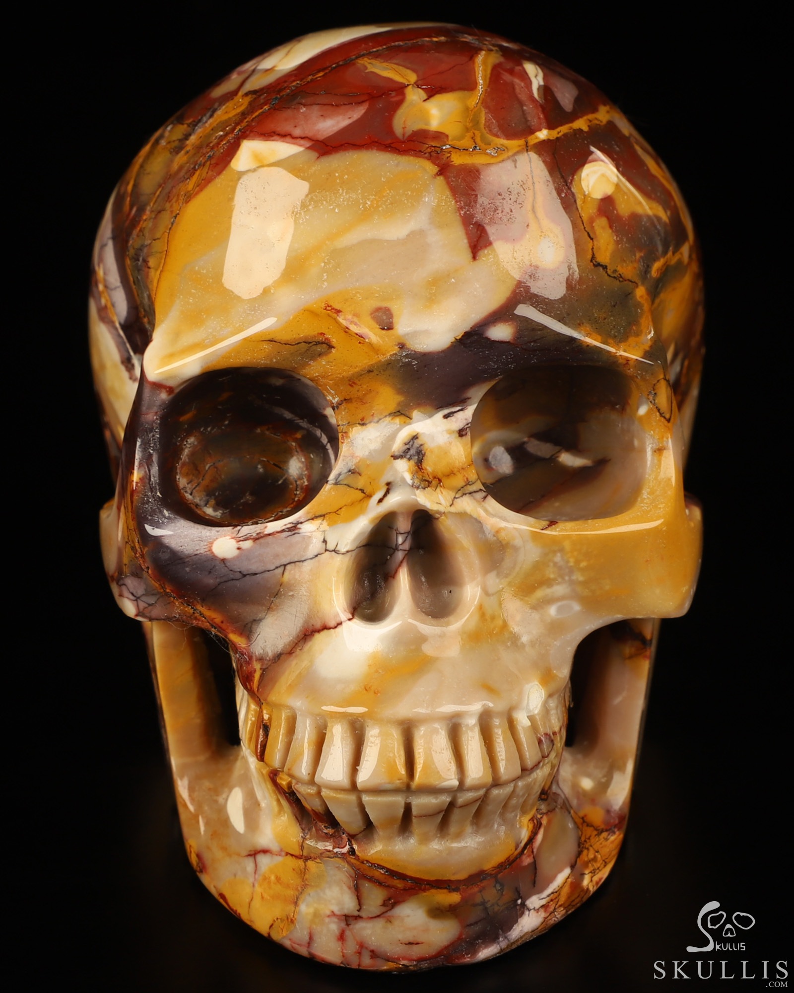 4.5" Mookaite Jasper Hand Carved Crystal Skull, Realistic, Crystal Healing 4.5" Mookaite Jasper Hand Carved Crystal Skull, Realistic, Crystal Healing