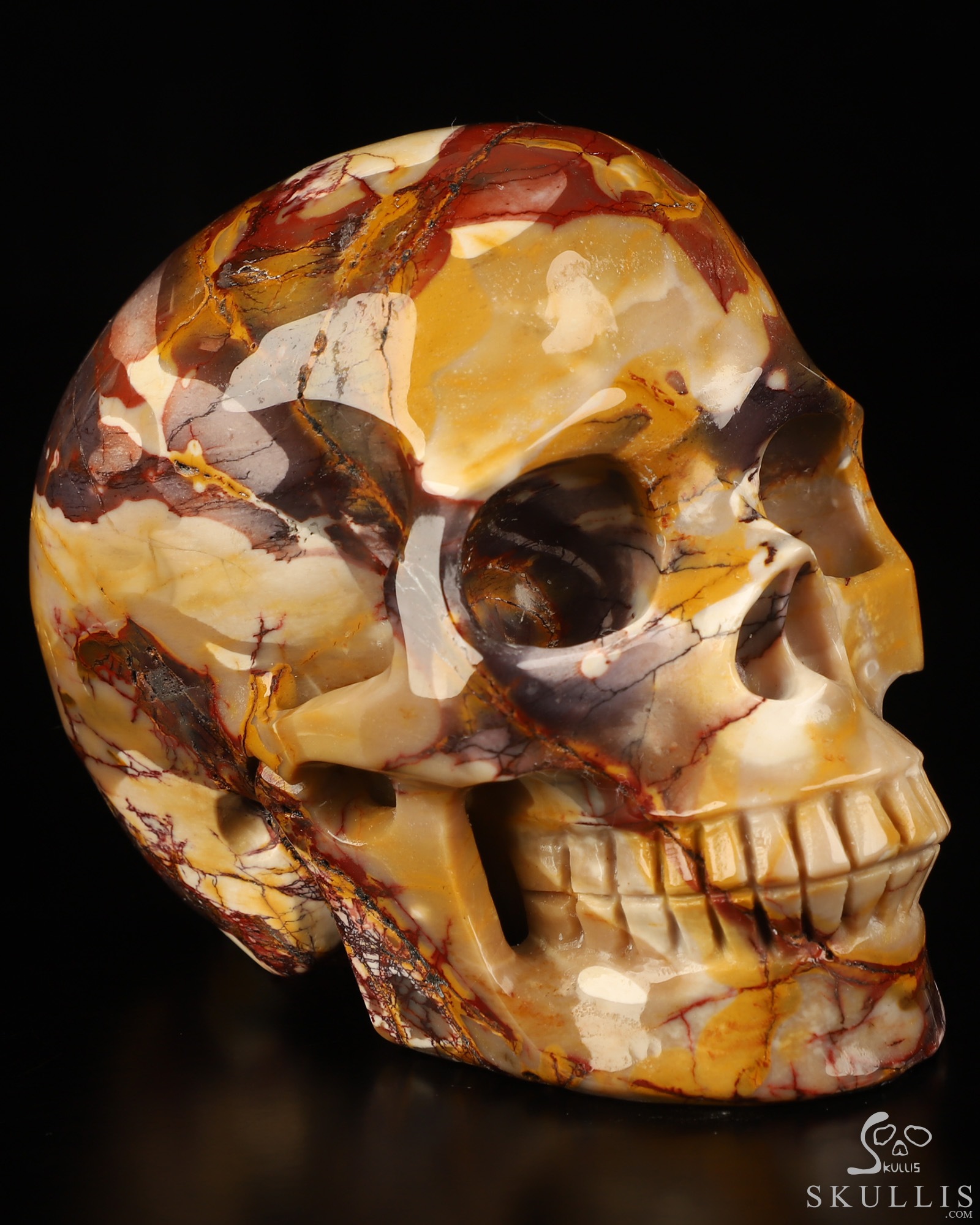 4.5" Mookaite Jasper Hand Carved Crystal Skull, Realistic, Crystal Healing 4.5" Mookaite Jasper Hand Carved Crystal Skull, Realistic, Crystal Healing