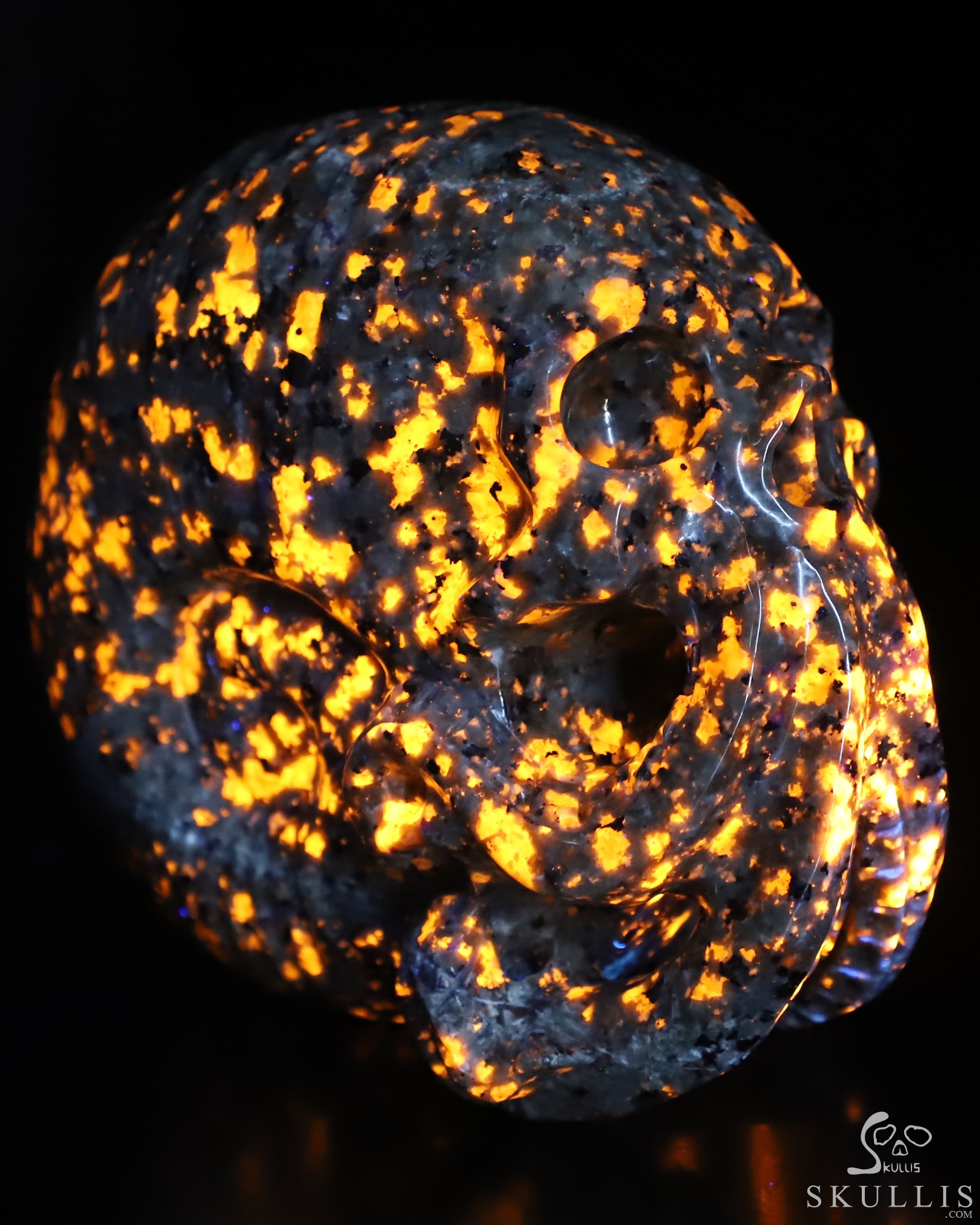 5.6" Yooperlites Hand Carved Nautiloid Cthulhu Crystal Skull Sculpture, Crystal Healing 5.6" Yooperlites Hand Carved Nautiloid Cthulhu Crystal Skull Sculpture, Crystal Healing
