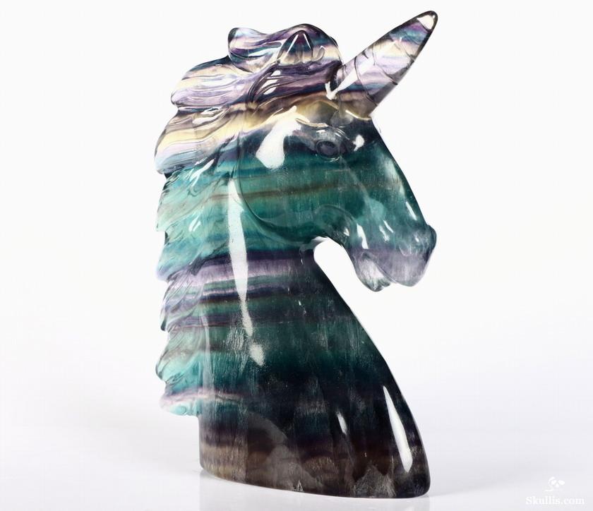 crystal unicorn statue