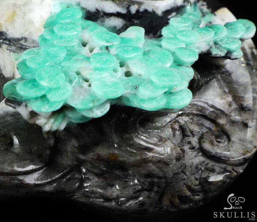 Gemstone 5.3" Emerald Carved Crystal Ashtray, Crystal Healing Gemstone 5.3" Emerald Carved Crystal Ashtray, Crystal Healing
