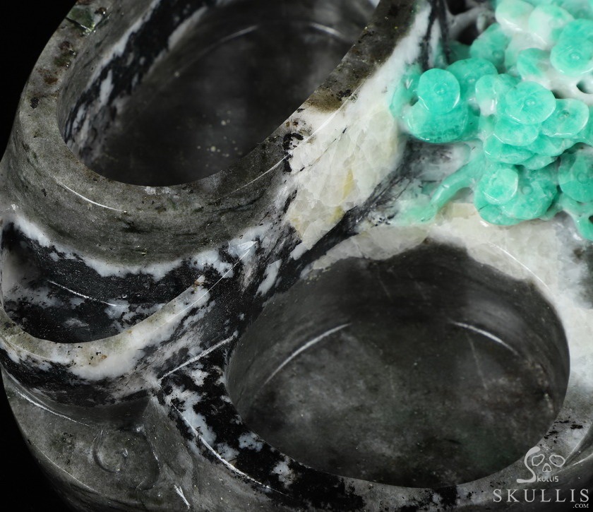 Gemstone 5.3" Emerald Carved Crystal Ashtray, Crystal Healing Gemstone 5.3" Emerald Carved Crystal Ashtray, Crystal Healing