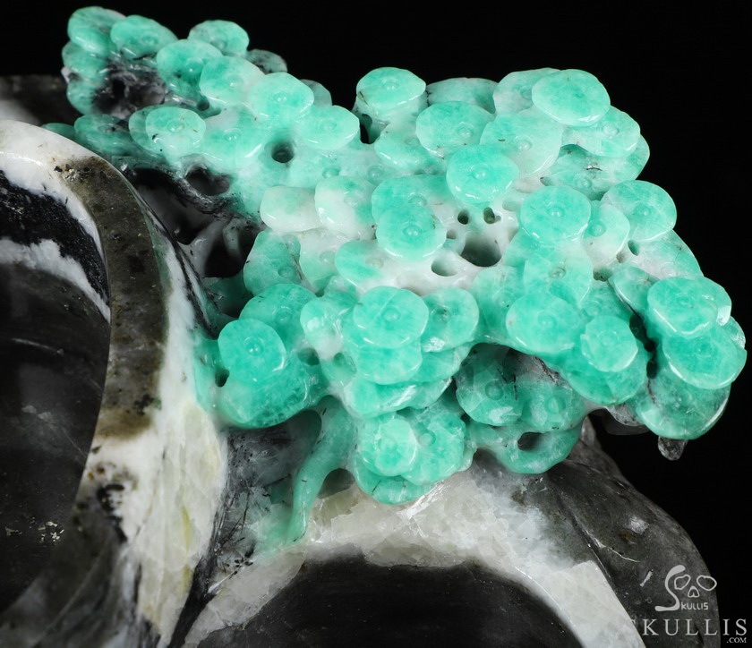 Gemstone 5.3" Emerald Carved Crystal Ashtray, Crystal Healing Gemstone 5.3" Emerald Carved Crystal Ashtray, Crystal Healing