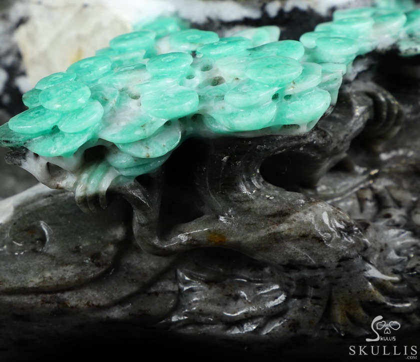 Gemstone 5.3" Emerald Carved Crystal Ashtray, Crystal Healing Gemstone 5.3" Emerald Carved Crystal Ashtray, Crystal Healing