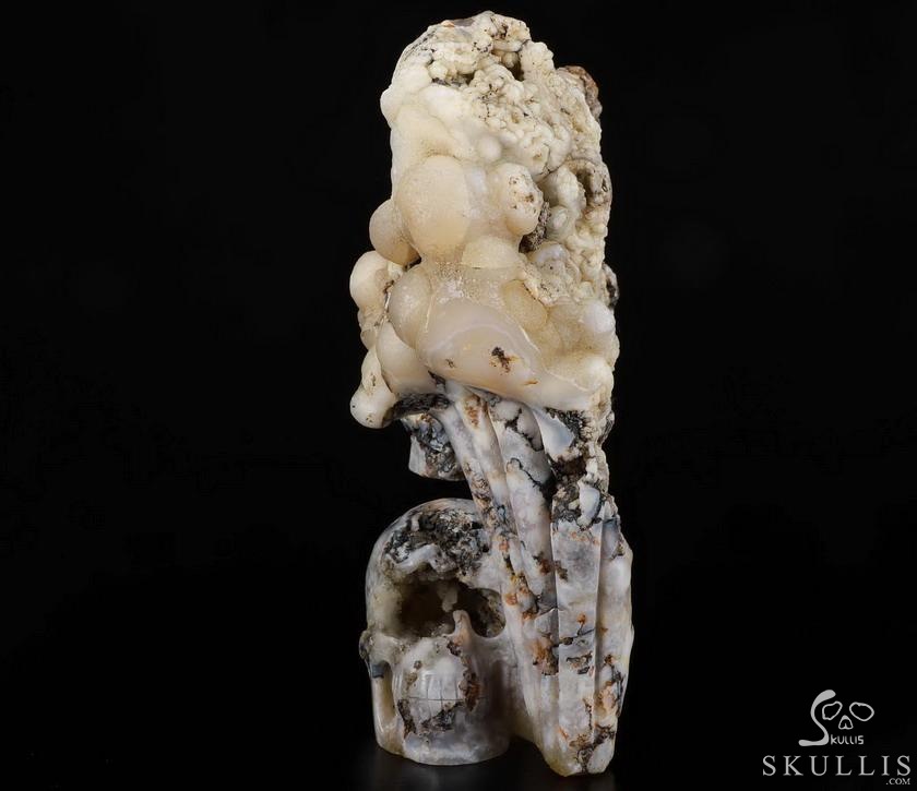 9.3" Sakura Agate Carved Crystal SkullS Crystal Healing 9.3" Sakura Agate Carved Crystal SkullS Crystal Healing
