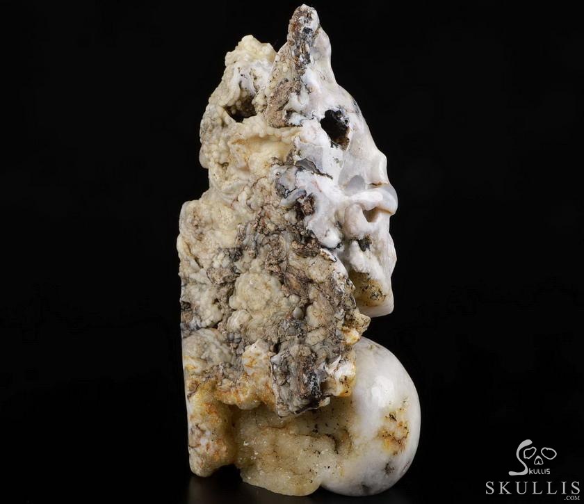 9.3" Sakura Agate Carved Crystal SkullS Crystal Healing 9.3" Sakura Agate Carved Crystal SkullS Crystal Healing