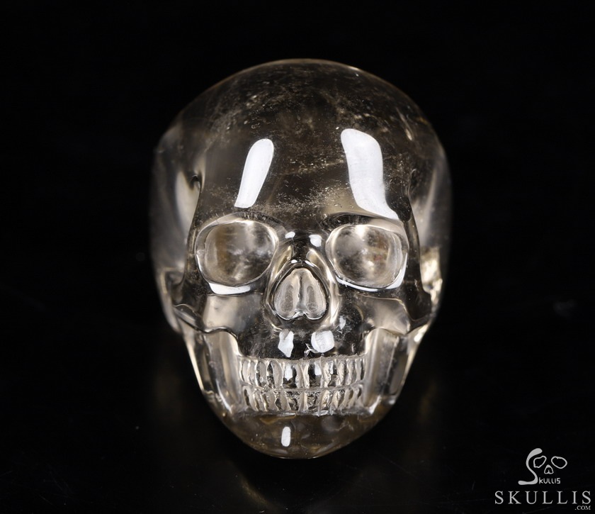 The Poetic Dreamer - US size 13 Smoky Quartz Rock Crystal Hand Carved Crystal Skull Ring, Crystal Healing Skull Jewelry, for Women & Men The Poetic Dreamer - US size 13 Smoky Quartz Rock Crystal Hand Carved Crystal Skull Ring, Crystal Healing Skull Jewelry, for Women & Men