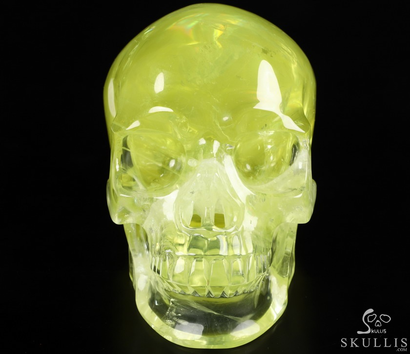 Gemstone Lifesized 6.4" Citrine Carved Crystal Skull,Super Realistic, Crystal Healing Gemstone Lifesized 6.4" Citrine Carved Crystal Skull,Super Realistic, Crystal Healing
