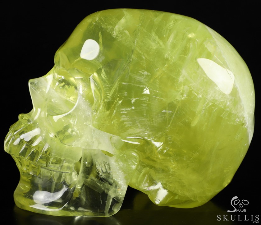 Gemstone Lifesized 6.4" Citrine Carved Crystal Skull,Super Realistic, Crystal Healing Gemstone Lifesized 6.4" Citrine Carved Crystal Skull,Super Realistic, Crystal Healing